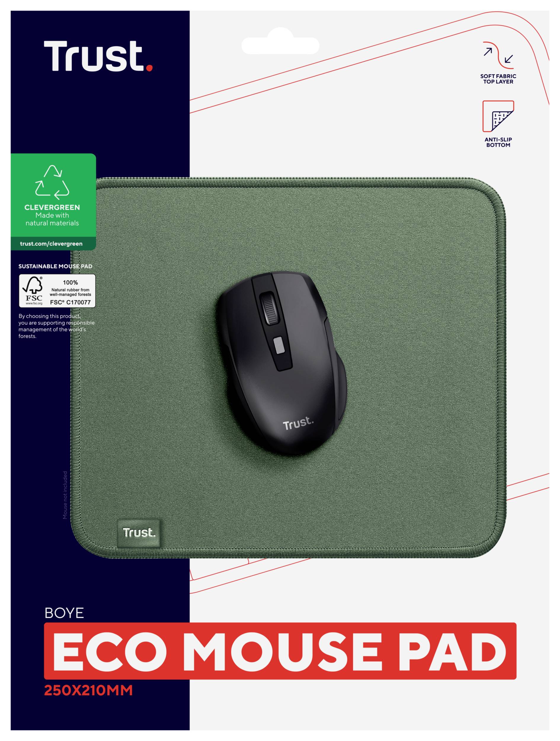 Trust BOYE MOUSE PAD ECO GREEN Mauspad Grün