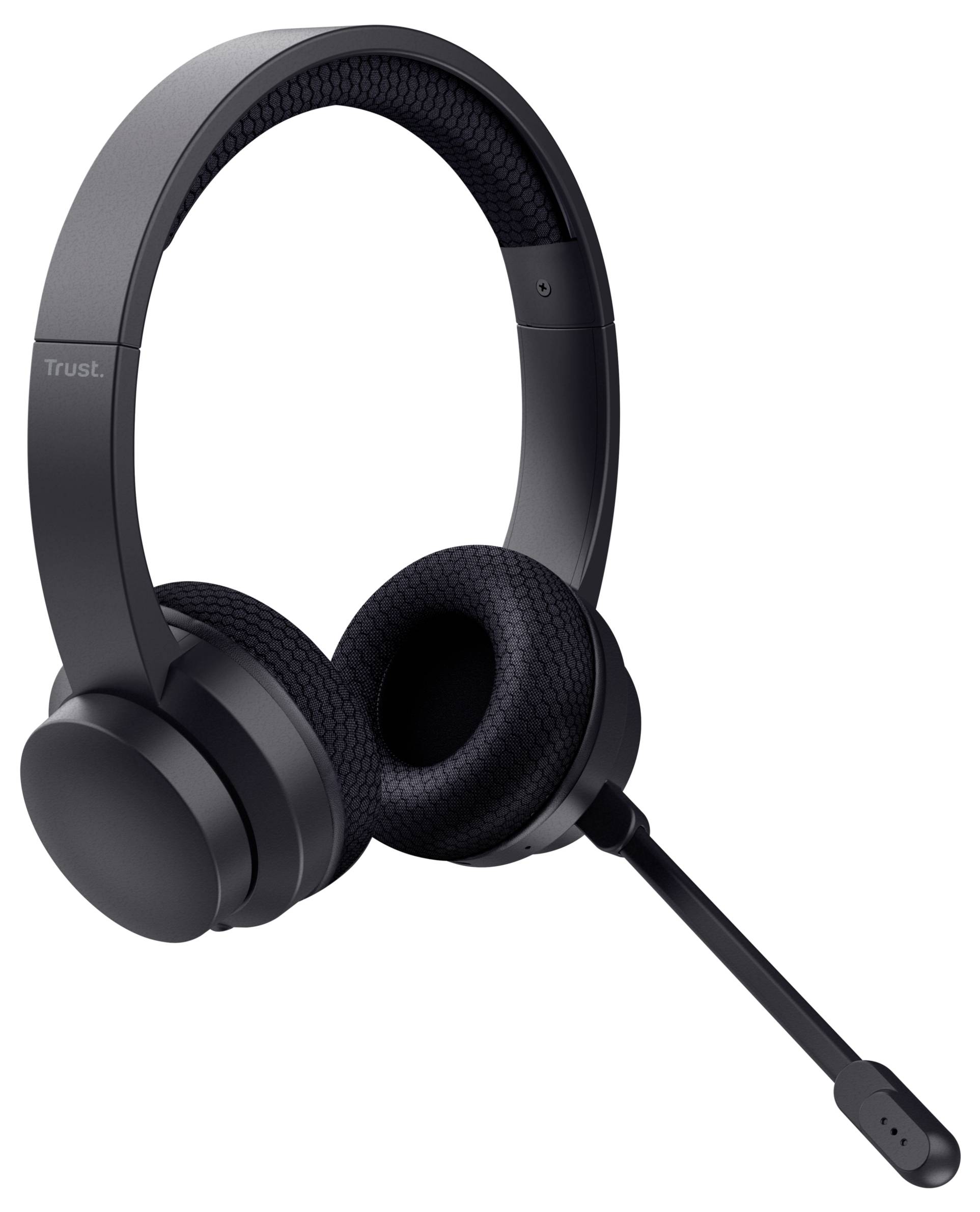 Trust AYDA WIRELESS ENC HEADSET On Ear Headset Bluetooth® Schwarz Computer