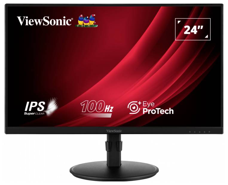 Viewsonic VG2408A-MHD LED-Monitor EEK E (A - G) 61cm (24 Zoll) 1920 x 1080 Pixel 16:9 5 ms DisplayPort, HDMI®, VGA IPS LED