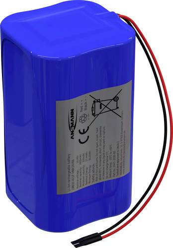 Ansmann 4S1P Akkupack 4x 18650 Kabel Li-Ion 14.4V 2600mAh Block Akkupack 4x Li-Ion 14.4 V 2600 mAh