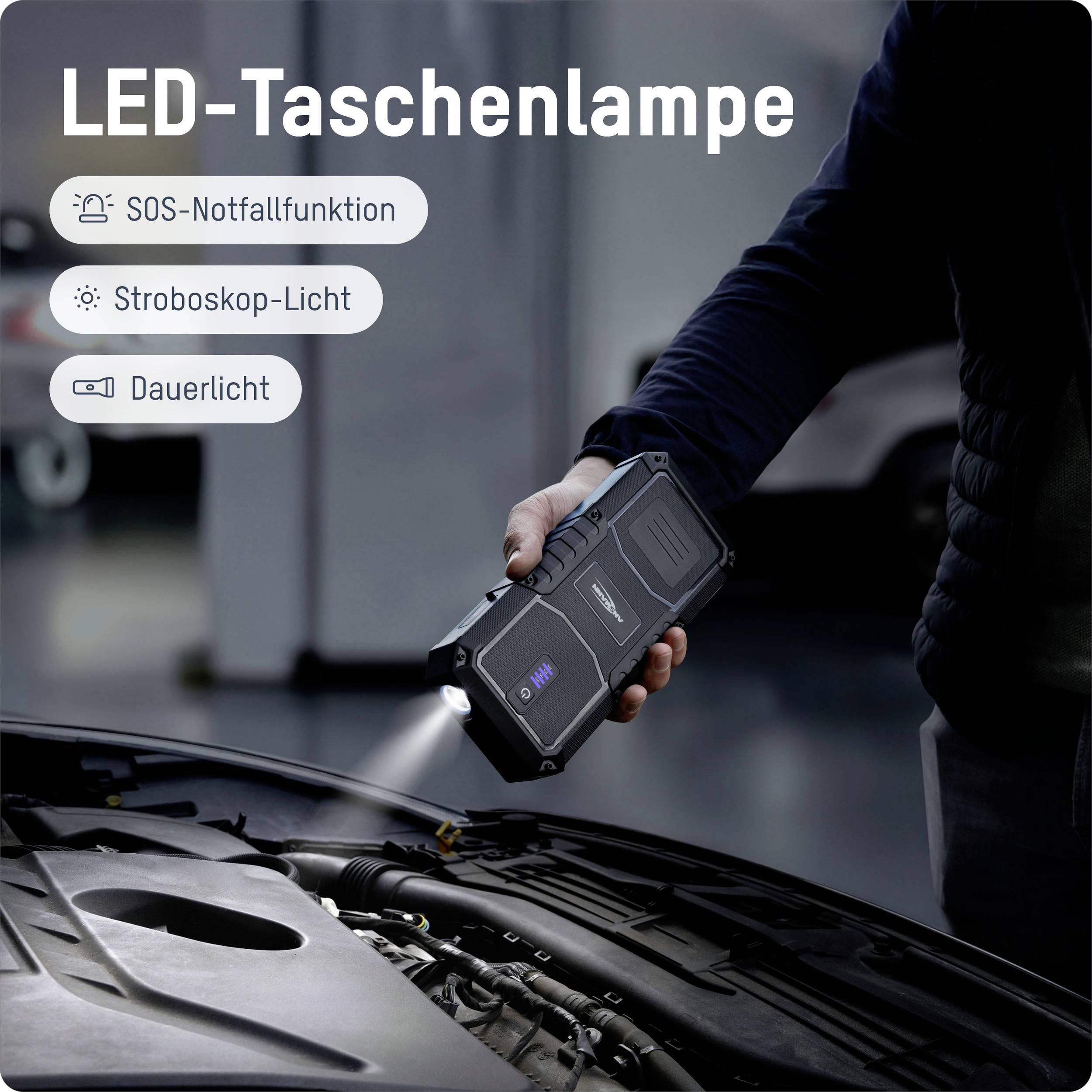 Ansmann Schnellstartsystem Jump Starter 16.0 Amper Schnellstarter 1900-0130