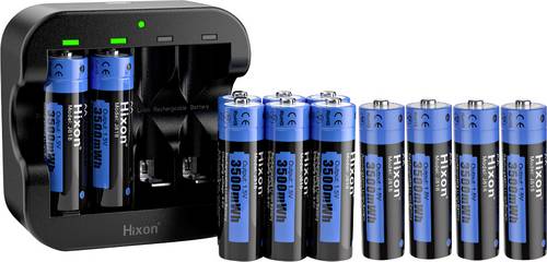 Hixon J818I*12+Q022 Charger for Li-ion cylindrical cells AA AAA