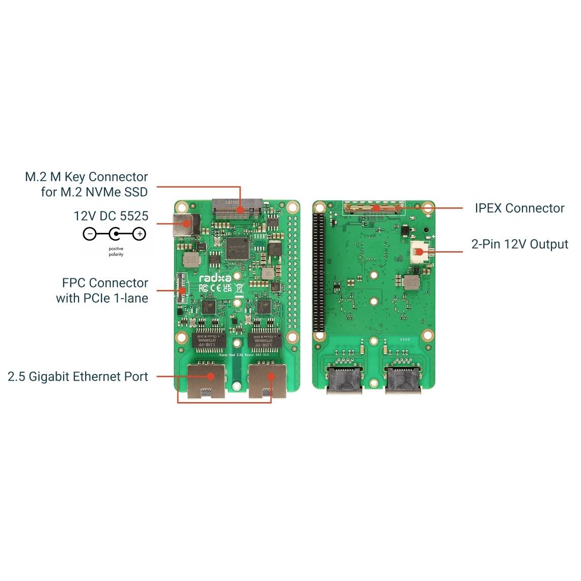 Radxa RA027G3 Entwicklungsboard Passend für (Entwicklungskits): Rock Pi, Raspberry Pi®