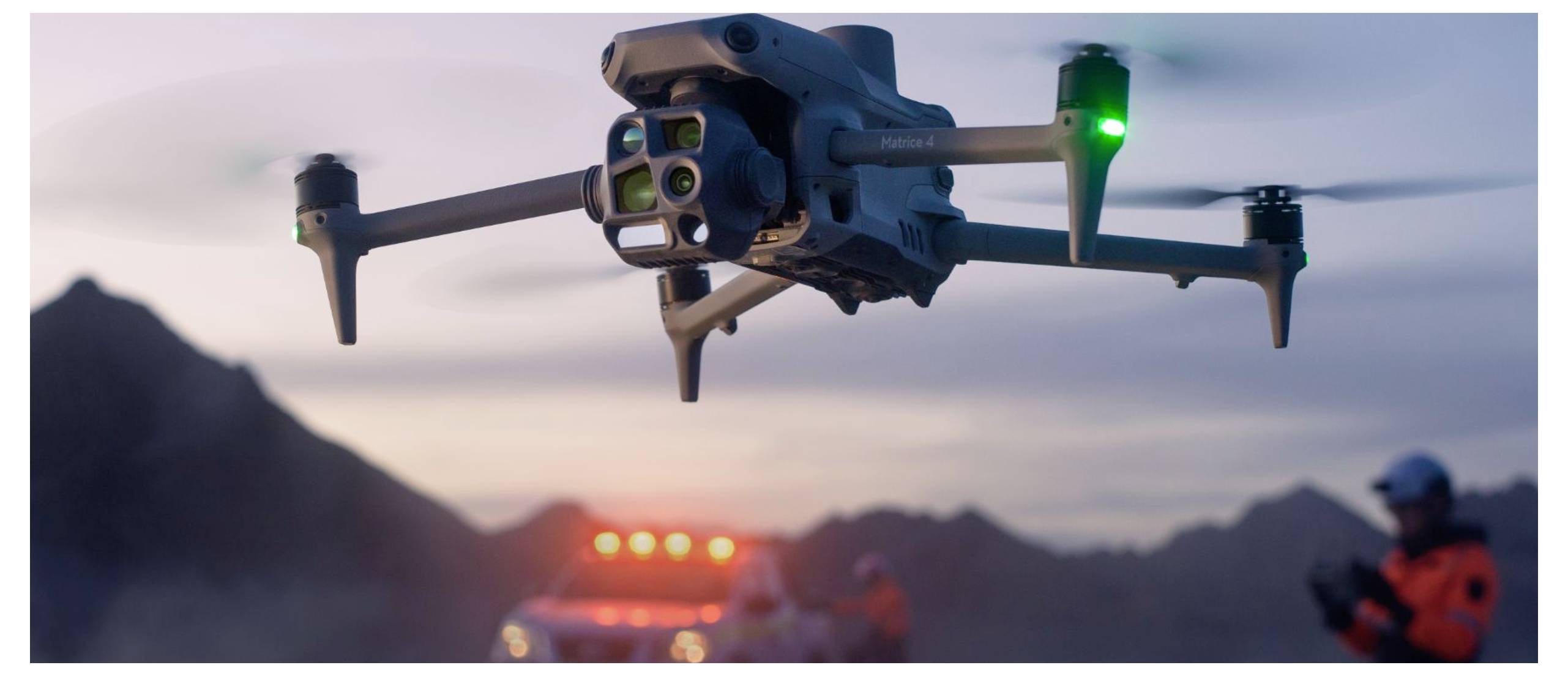 DJI Matrice 4T Quadrocopter 100% RtR Kameraflug, Profi Grau