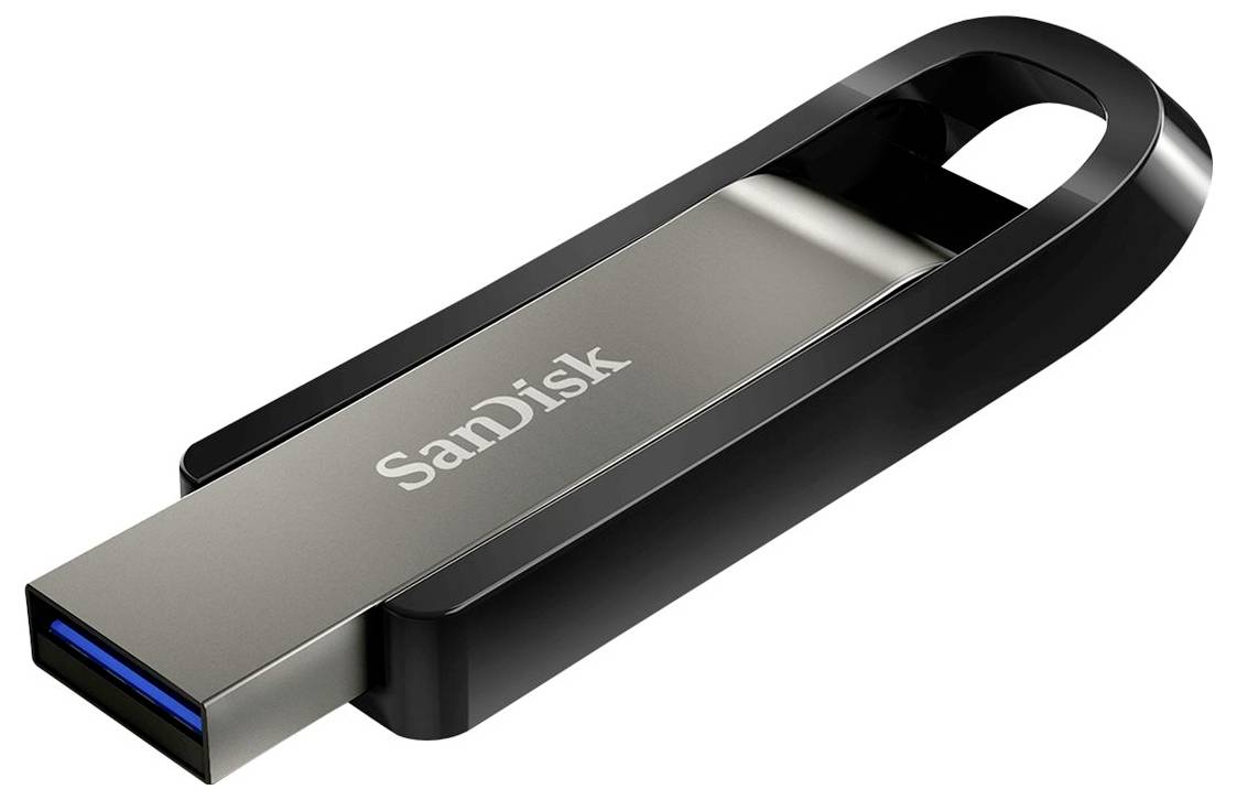 SanDisk Ultra Exterme Go USB-Stick Retail 128GB Edelstahl SDCZ810-128G-G46 USB-A (USB 3.2 Gen 1)