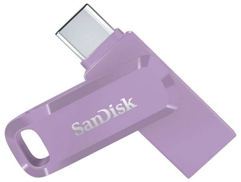 SanDisk Ultra Dual Drive USB-Stick Retail 128GB Lavendel SDDDC3-128G-G46L USB-A (USB 3.2 Gen 1), USB-C® (USB 3.2 Gen 1)