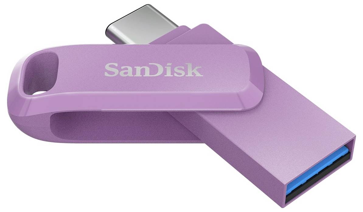 SanDisk Ultra Dual Drive USB-Stick Retail 256GB Lavendel SDDDC3-256G-G46L USB-A (USB 3.2 Gen 1), USB-C® (USB 3.2 Gen 1)