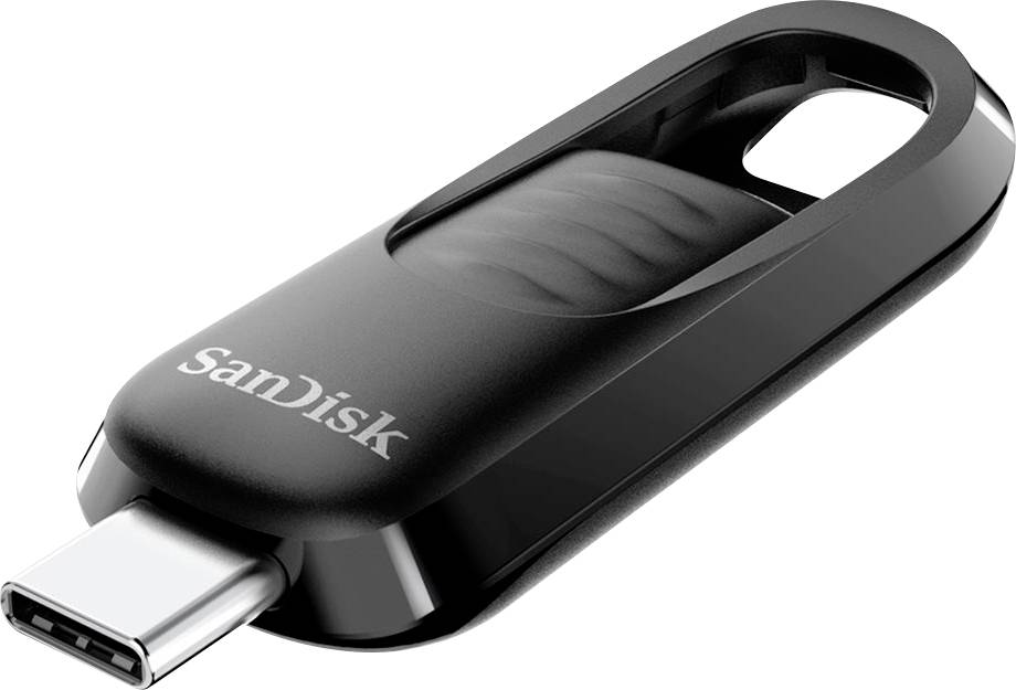 SanDisk Ultra Slider USB-Stick Retail 128GB Schwarz SDCZ480-128G-G46 USB-C® (USB 3.2 Gen 1)
