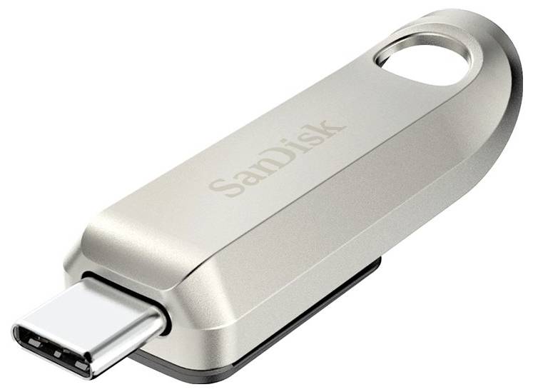 SanDisk Ultra Luxe USB-Stick Retail 64GB Silber SDCZ75-064G-G46 USB-C® (USB 3.2 Gen 1)