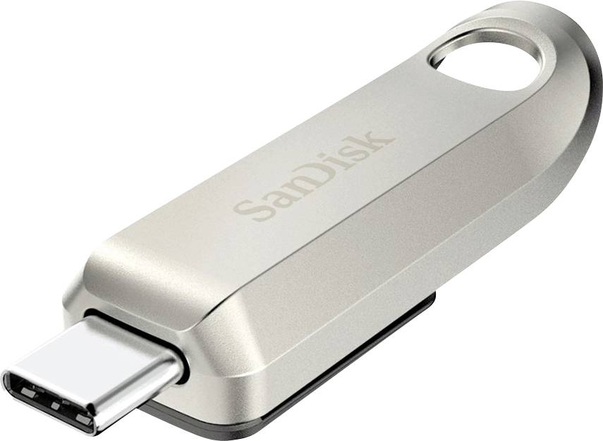 SanDisk Ultra Luxe USB-Stick Retail 128GB Silber SDCZ75-128G-G46 USB-C® (USB 3.2 Gen 1)