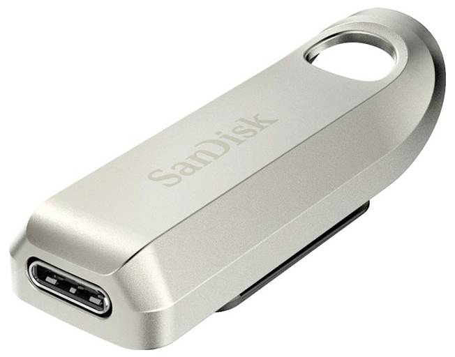 SanDisk Ultra Luxe USB-Stick Retail 128GB Silber SDCZ75-128G-G46 USB-C® (USB 3.2 Gen 1)