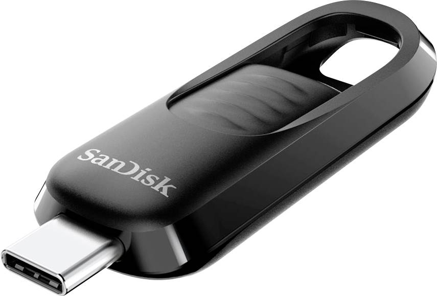 SanDisk Ultra Slider USB-Stick Retail 512GB Schwarz SDCZ480-512G-G46 USB-C® (USB 3.2 Gen 1)