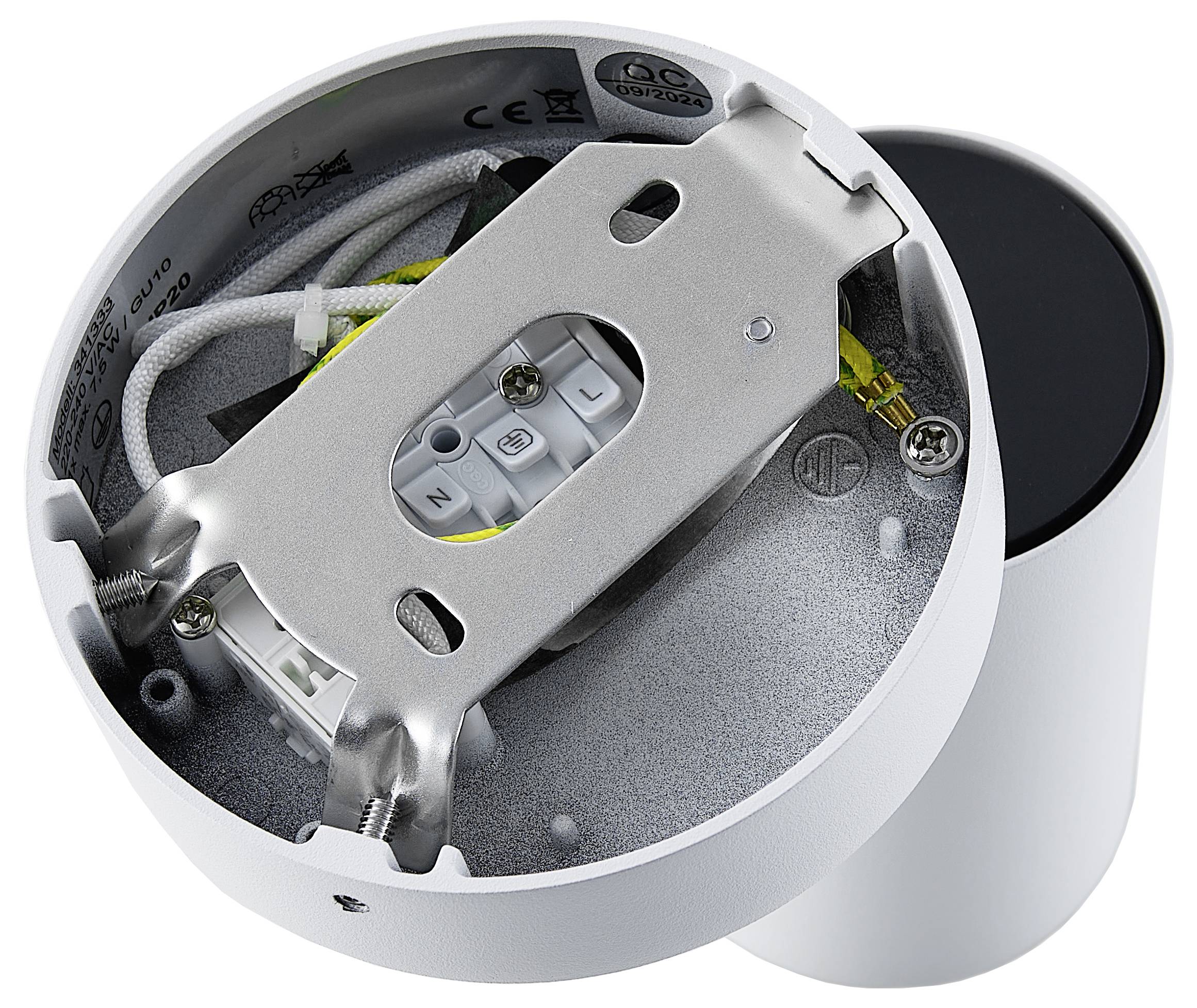 Deko Light Can Tilt rund, 1x 7,5W GU10, Weiß 341333 Wandaufbauleuchte GU10 7.5W Weiß