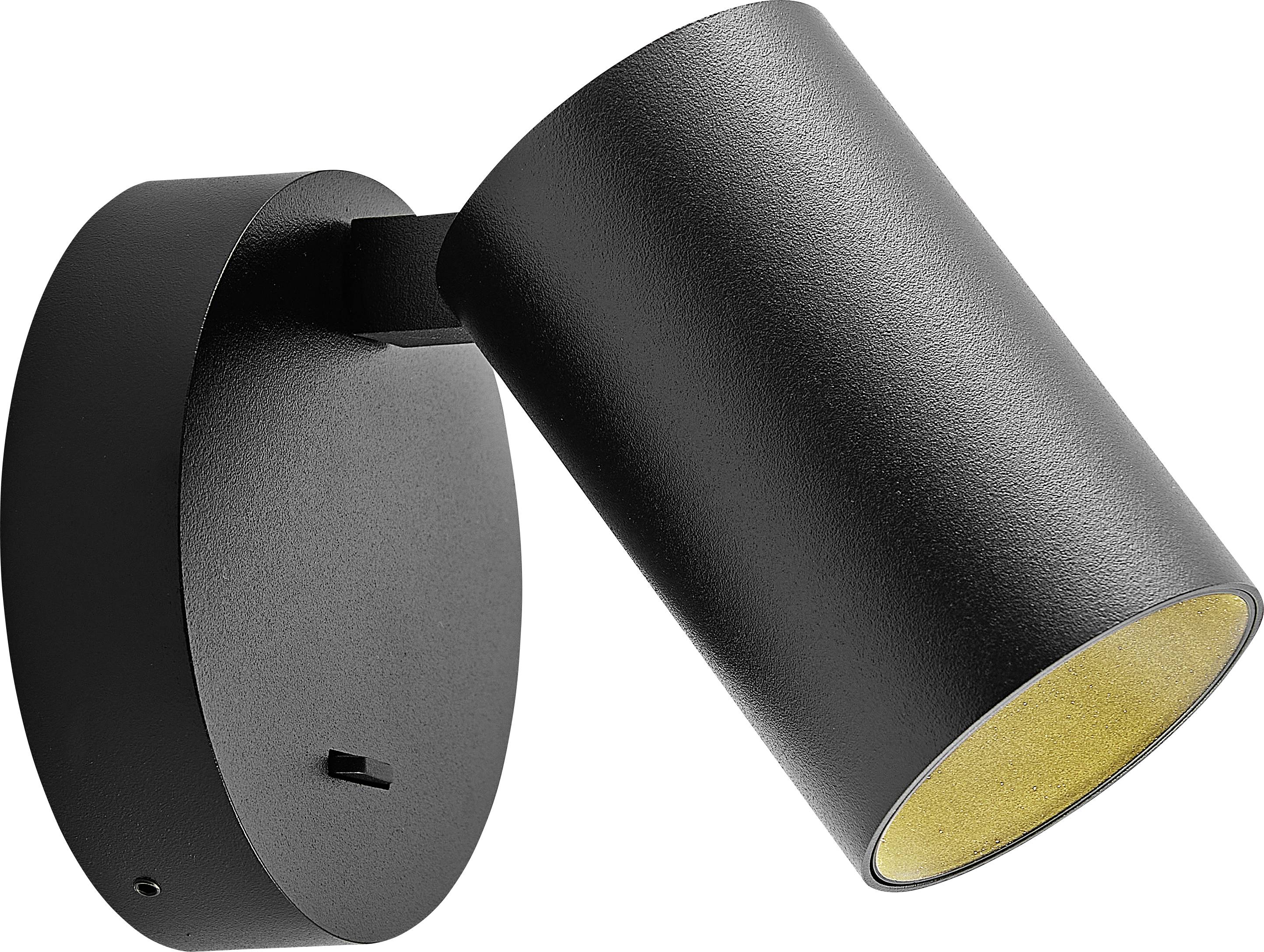 Deko Light Can Tilt rund, 1x 7,5W GU10, Schwarz 341334 Wandaufbauleuchte GU10 7.5W Schwarz