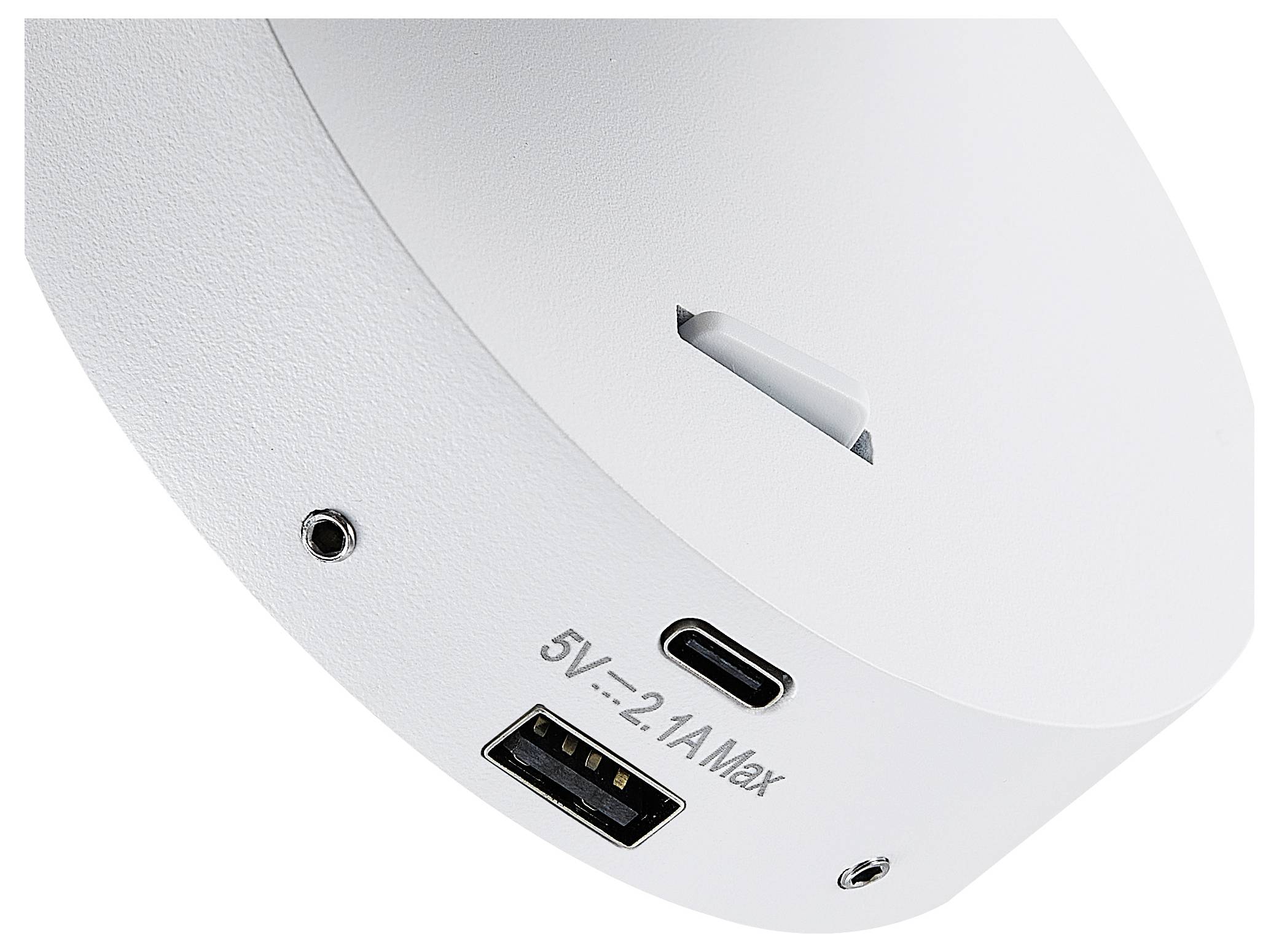 Deko Light Can Tilt rund USB, 1x 7,5W GU10, Weiß 341335 Wandaufbauleuchte GU10 7.5W Weiß