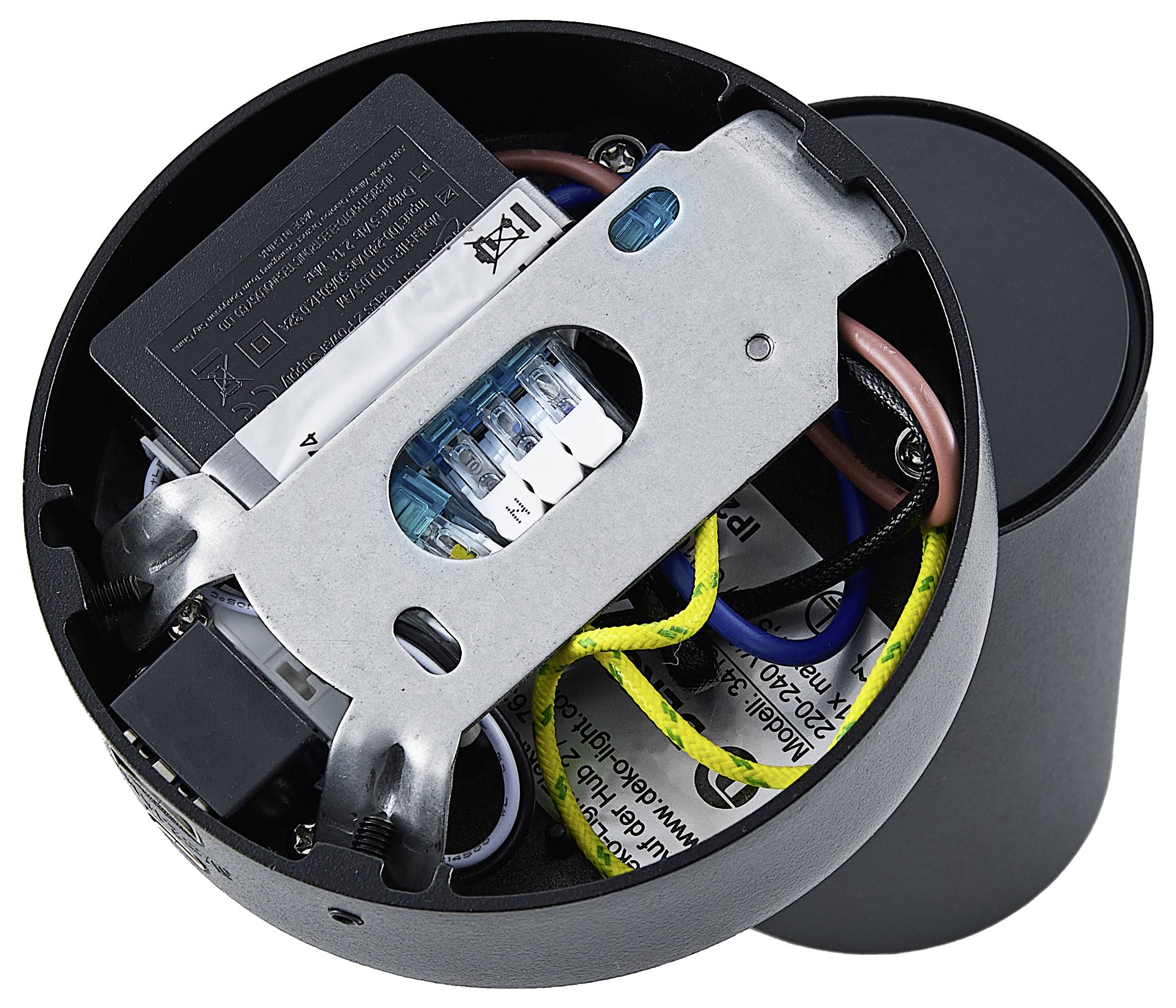 Deko Light Can Tilt rund USB, 1x 7,5W GU10, Schwarz 341336 Wandaufbauleuchte GU10 7.5W Schwarz