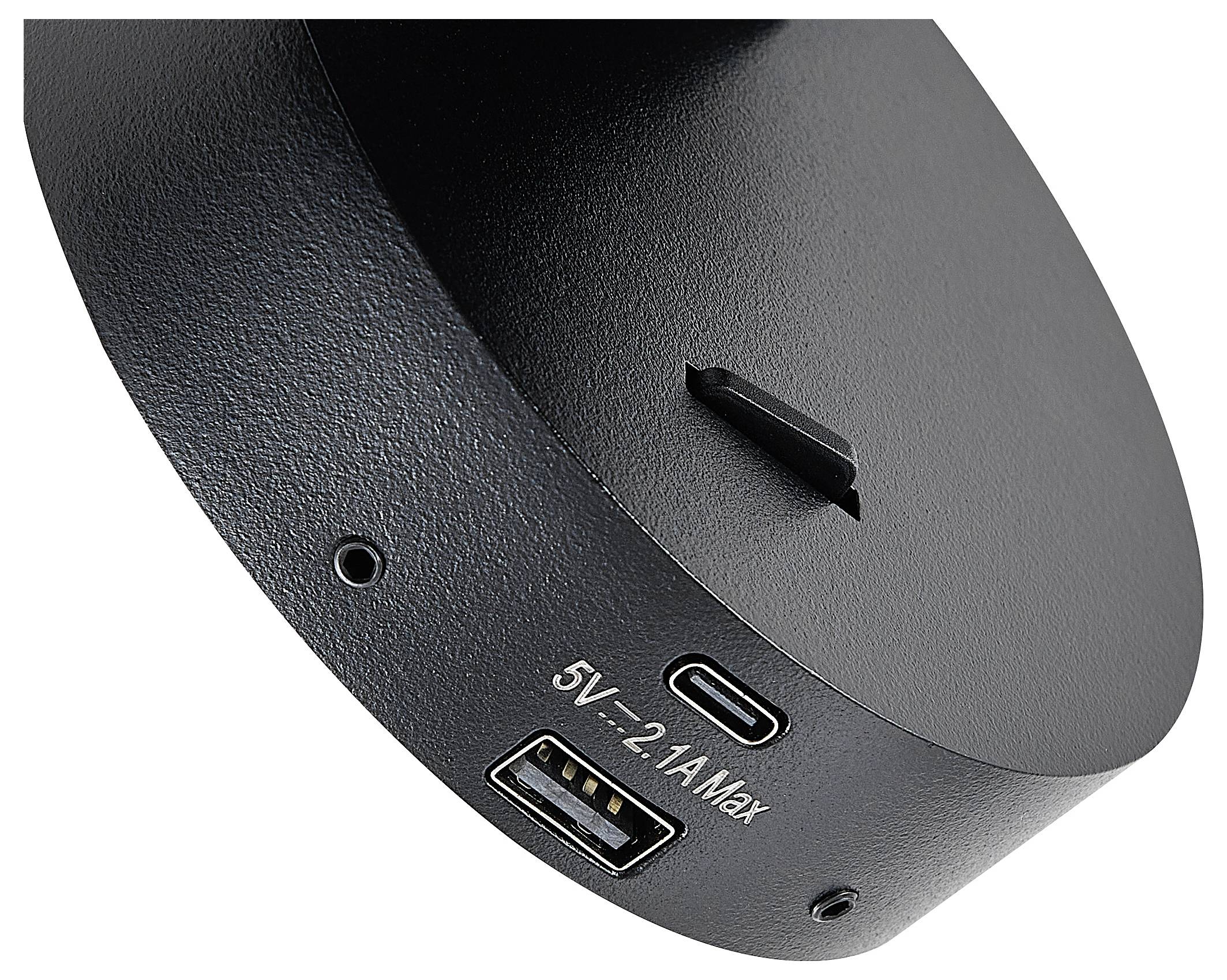 Deko Light Can Tilt rund USB, 1x 7,5W GU10, Schwarz 341336 Wandaufbauleuchte GU10 7.5W Schwarz