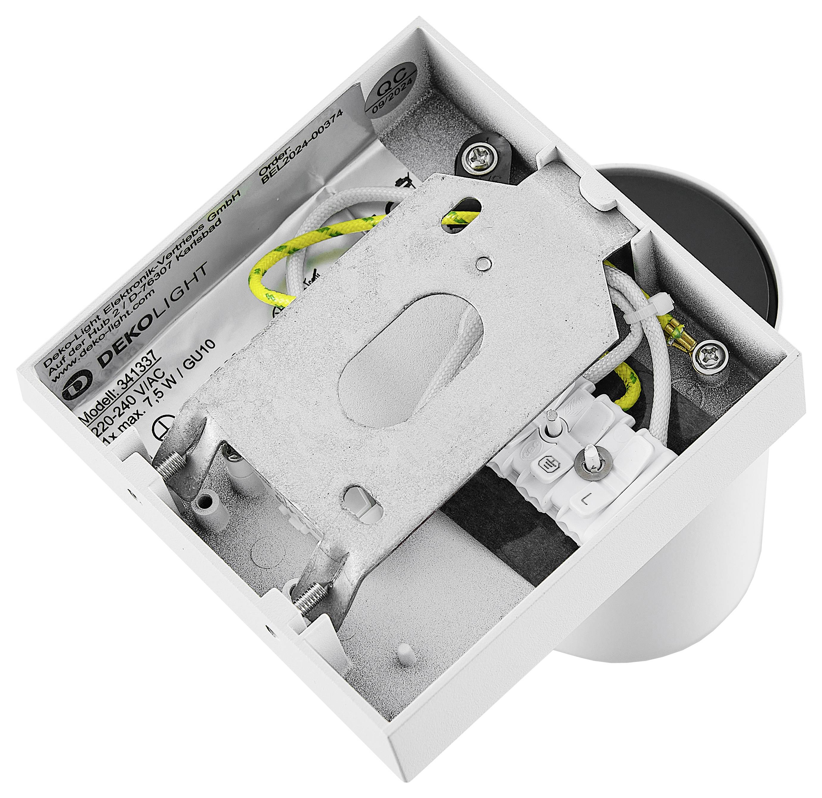 Deko Light Can Tilt eckig, 1x 7,5W GU10, Weiß 341337 Wandaufbauleuchte GU10 7.5W Weiß