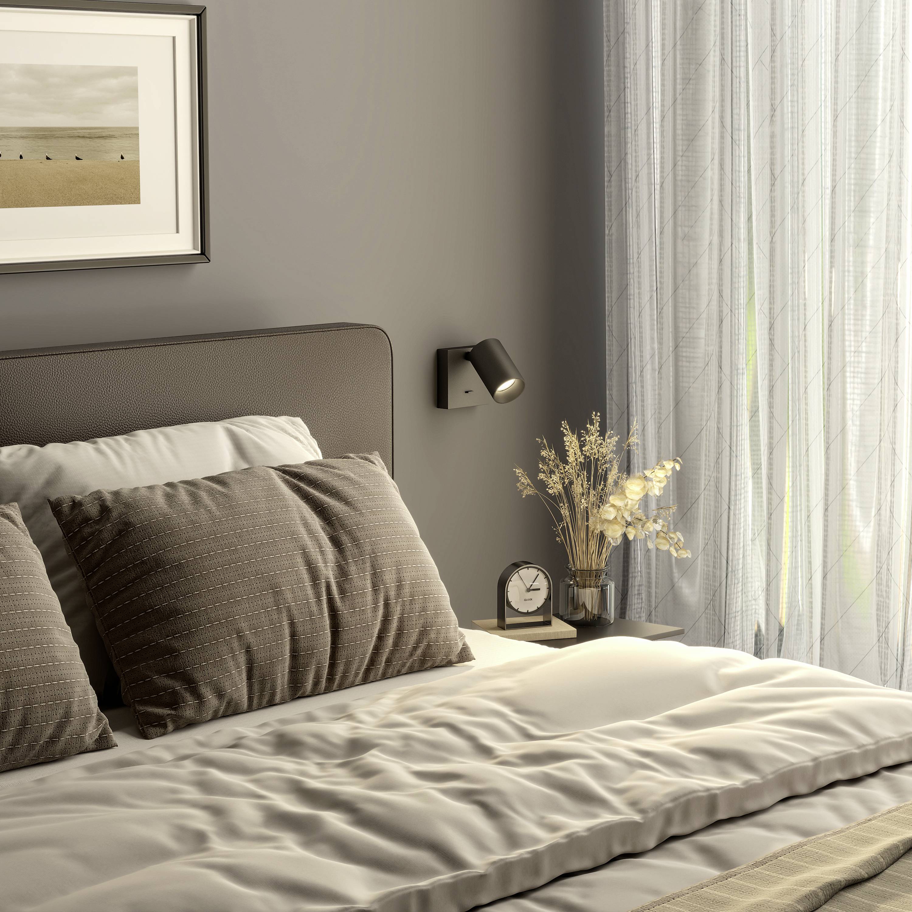 Deko Light Can Tilt eckig, 1x 7,5W GU10, Schwarz 341338 Wandaufbauleuchte GU10 7.5W Schwarz