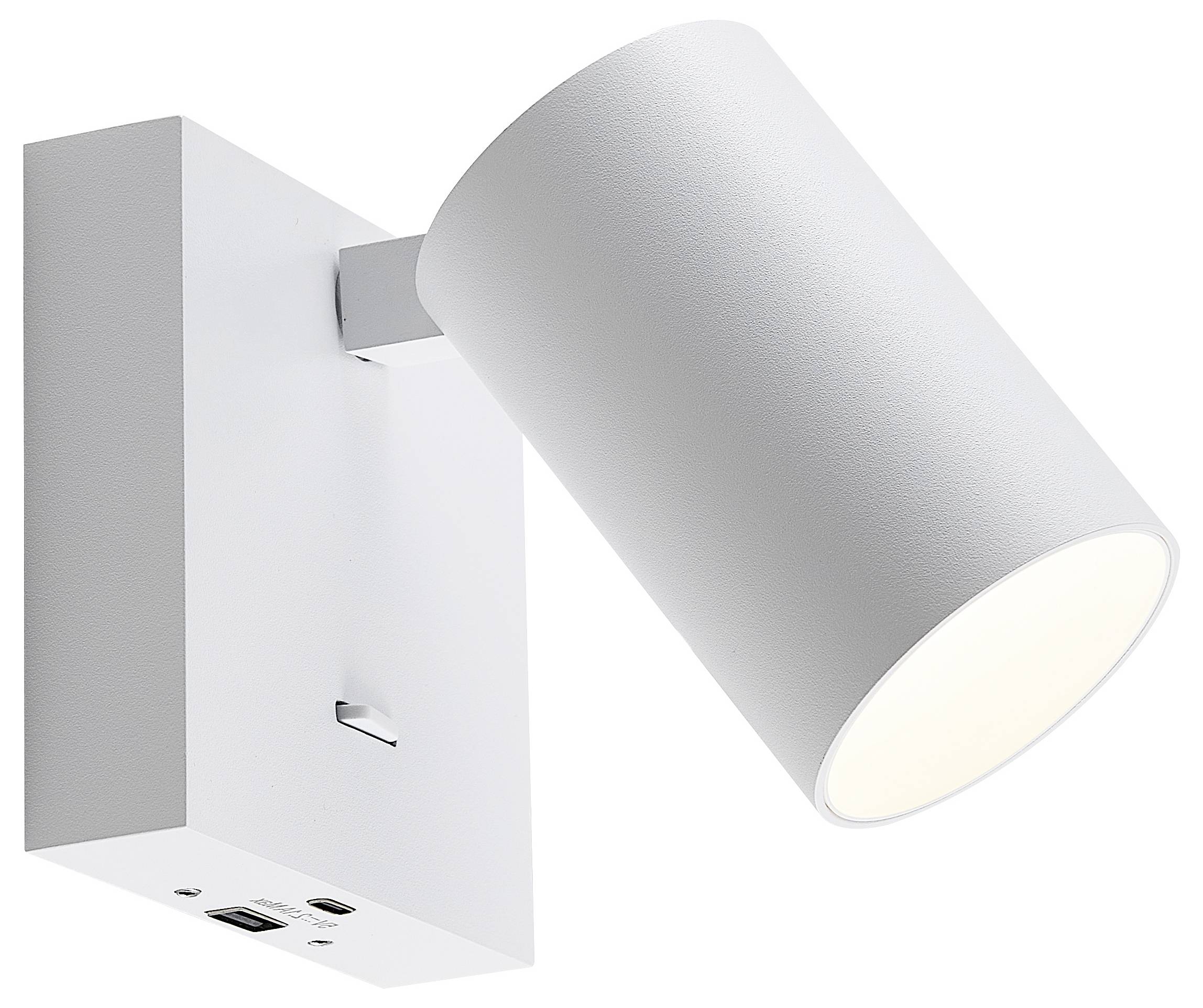 Deko Light Can Tilt eckig USB, 1x 7,5W GU10, Weiß 341339 Wandaufbauleuchte GU10 7.5W Weiß