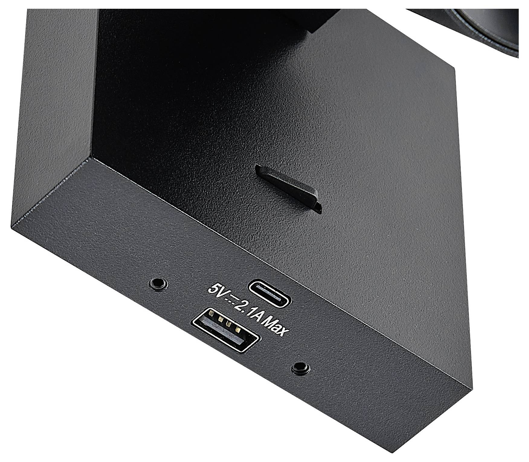 Deko Light Can Tilt eckig USB, 1x 7,5W GU10, Schwarz 341340 Wandaufbauleuchte GU10 7.5W Schwarz