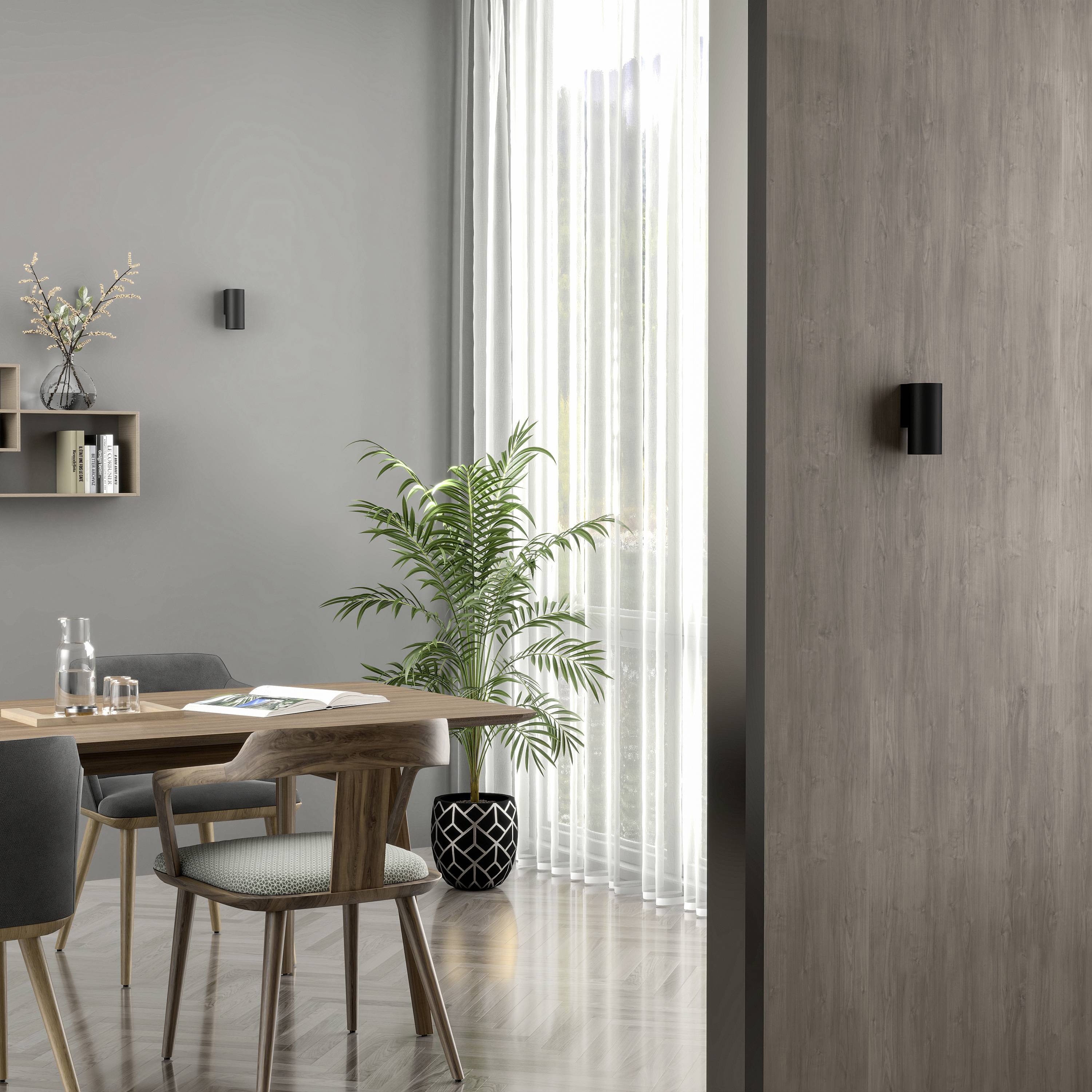 Deko Light Can IP20, 1x 7,5W GU10, Schwarz 341342 Wandaufbauleuchte GU10 7.5W Schwarz