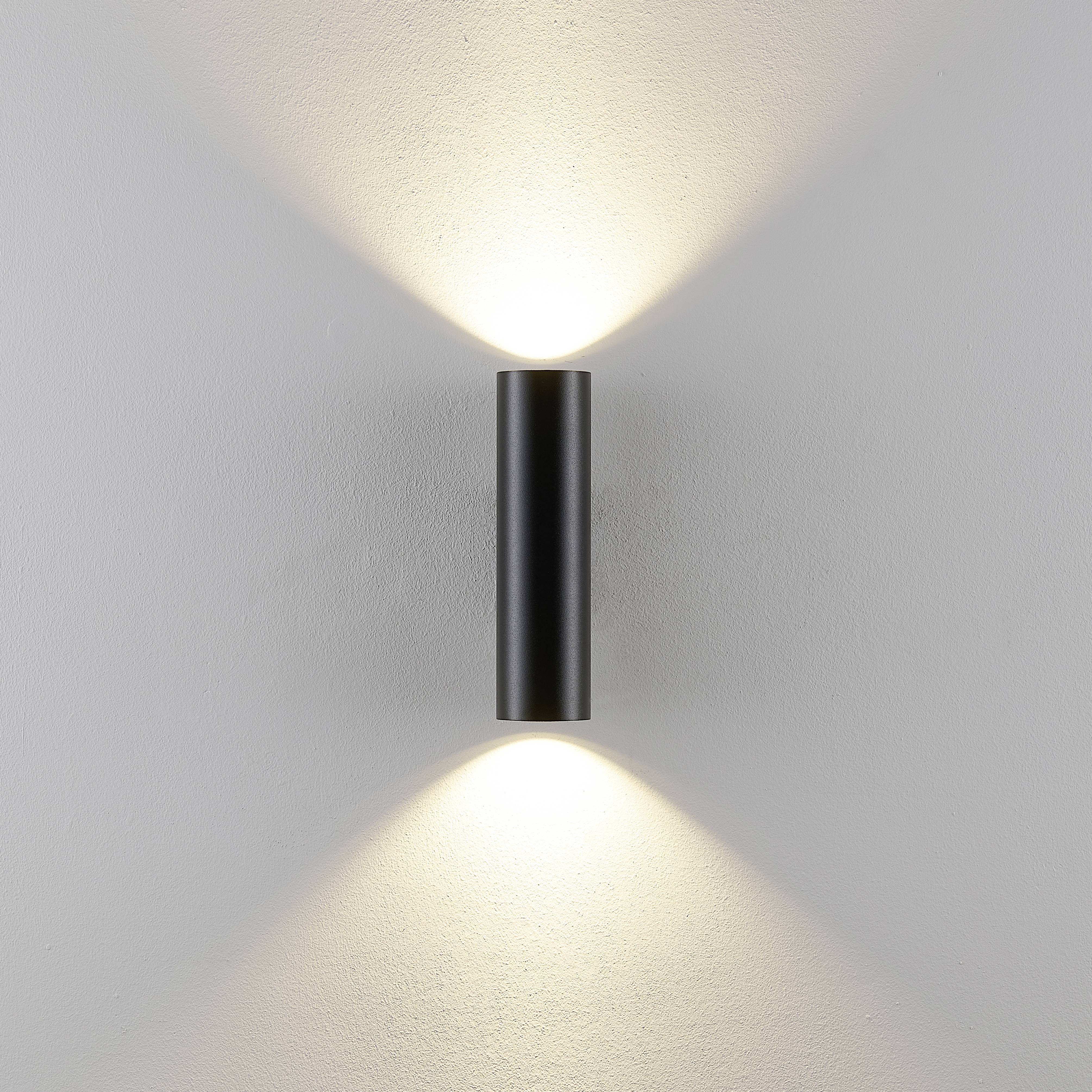 Deko Light Can IP20 up & down, 2x 7,5W GU10, Schwarz 341344 Wandaufbauleuchte GU10 7.5W Schwarz