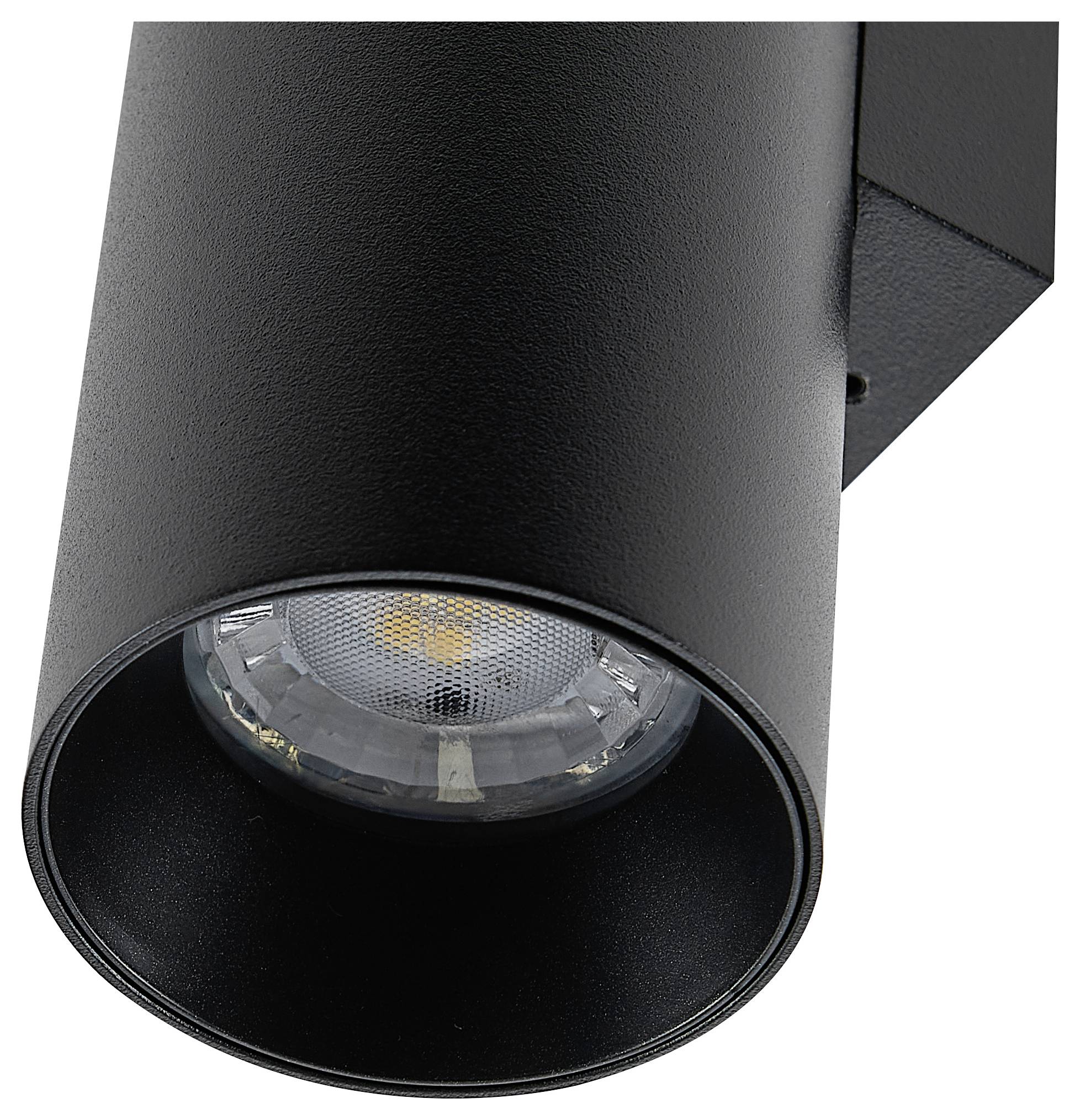 Deko Light Can IP20 up & down, 2x 7,5W GU10, Schwarz 341344 Wandaufbauleuchte GU10 7.5W Schwarz