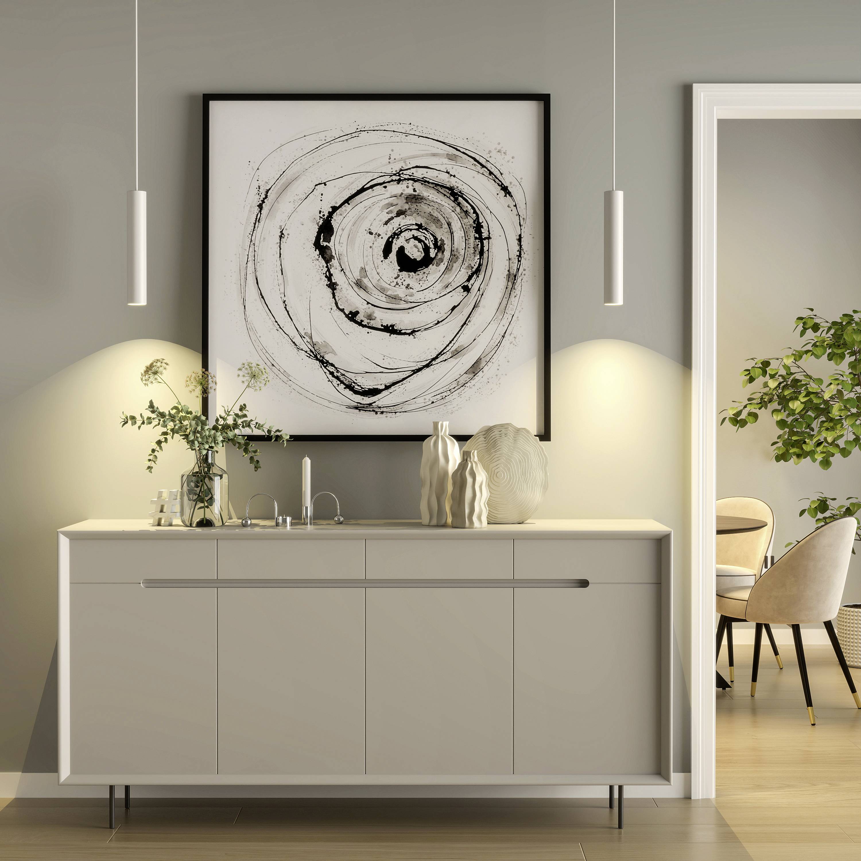 Deko Light Can 350, 1x 7,5W GU10, Weiß 342256 Pendelleuchte GU10 7.5W Weiß