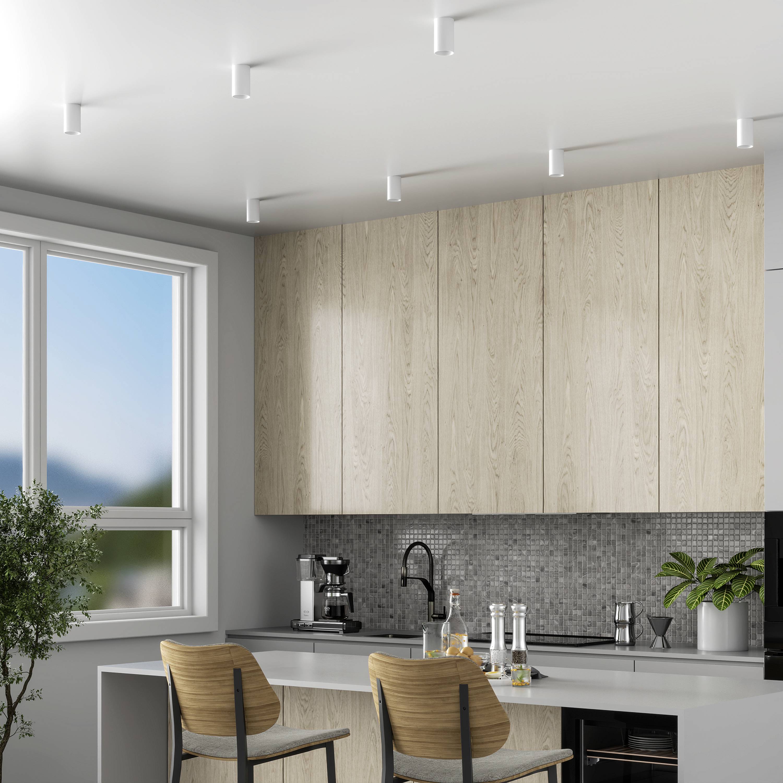 Deko Light 348241 Can IP20, 1x 7,5W GU10, Weiß Deckenaufbauleuchte GU10 7.5W Weiß