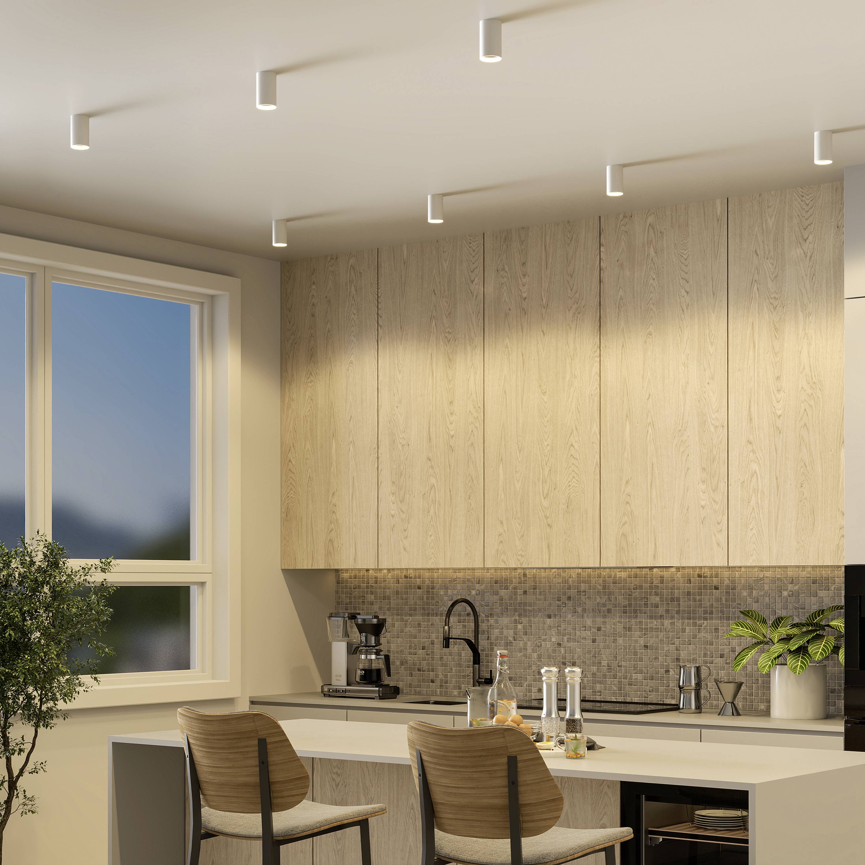 Deko Light 348241 Can IP20, 1x 7,5W GU10, Weiß Deckenaufbauleuchte GU10 7.5W Weiß