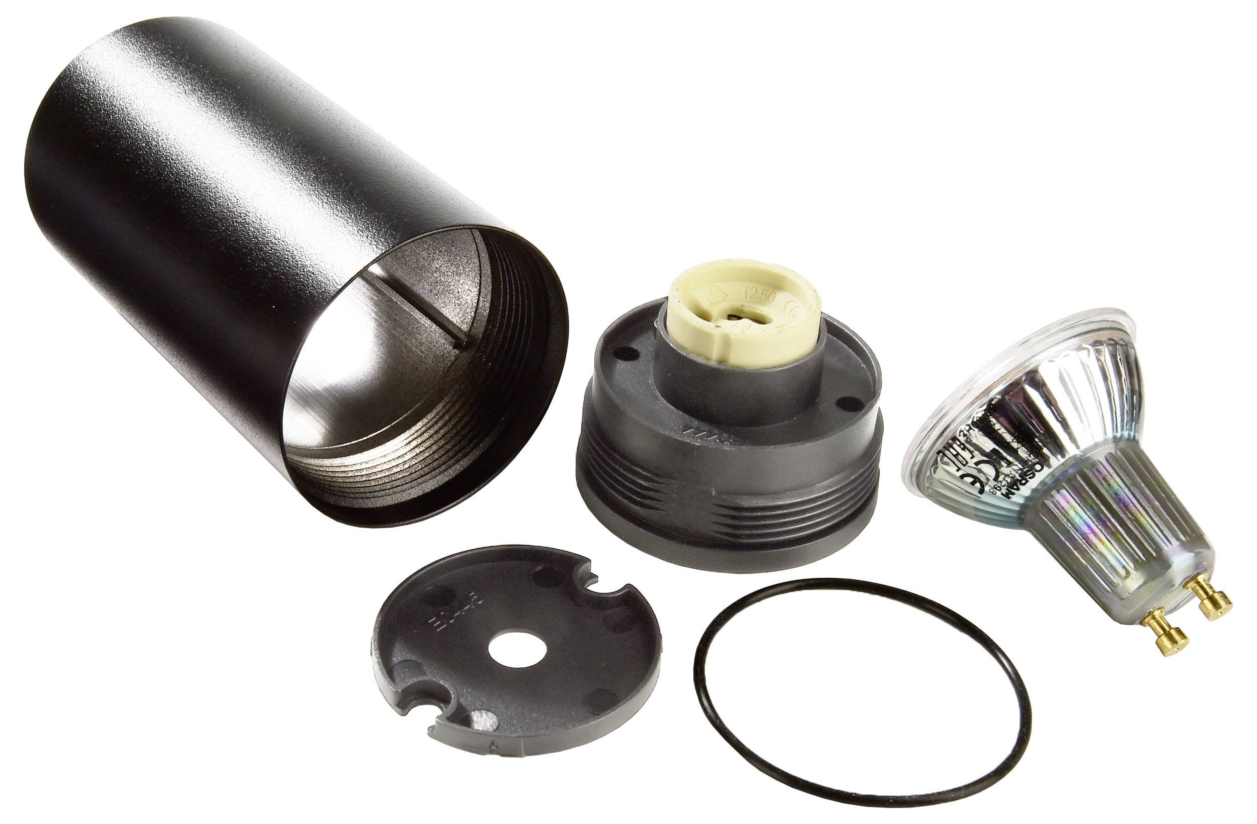 Deko Light 348242 Can IP20, 1x 7,5W GU10, Schwarz Deckenaufbauleuchte GU10 7.5W Schwarz