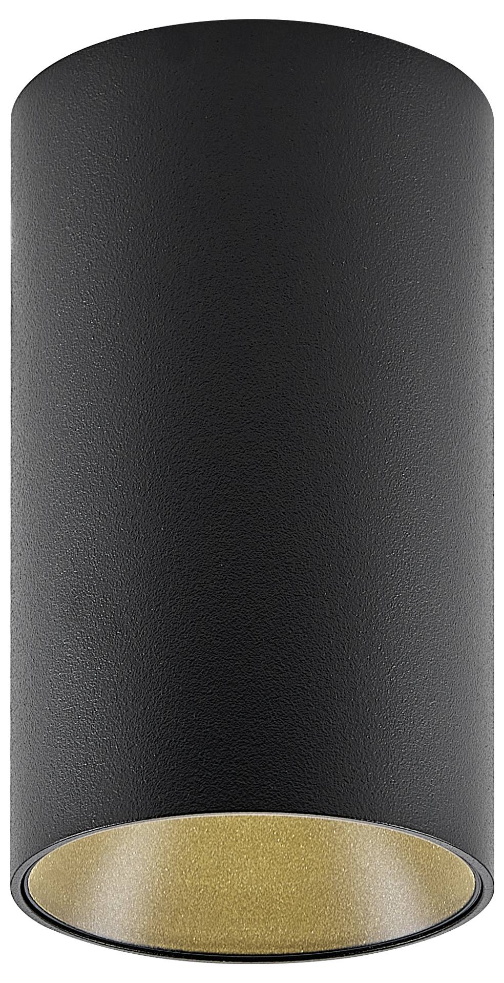 Deko Light 348242 Can IP20, 1x 7,5W GU10, Schwarz Deckenaufbauleuchte GU10 7.5W Schwarz