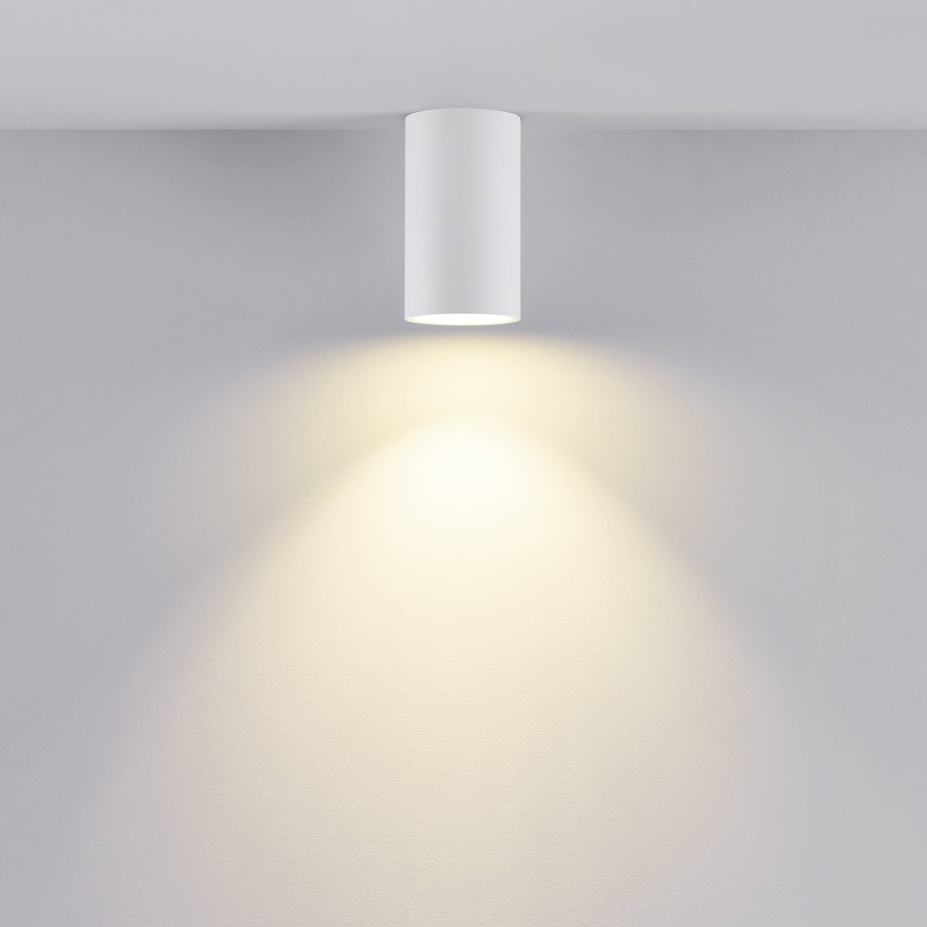 Deko Light 348243 Can IP44, 1x 7,5W GU10, Weiß Deckenaufbauleuchte GU10 7.5W Weiß