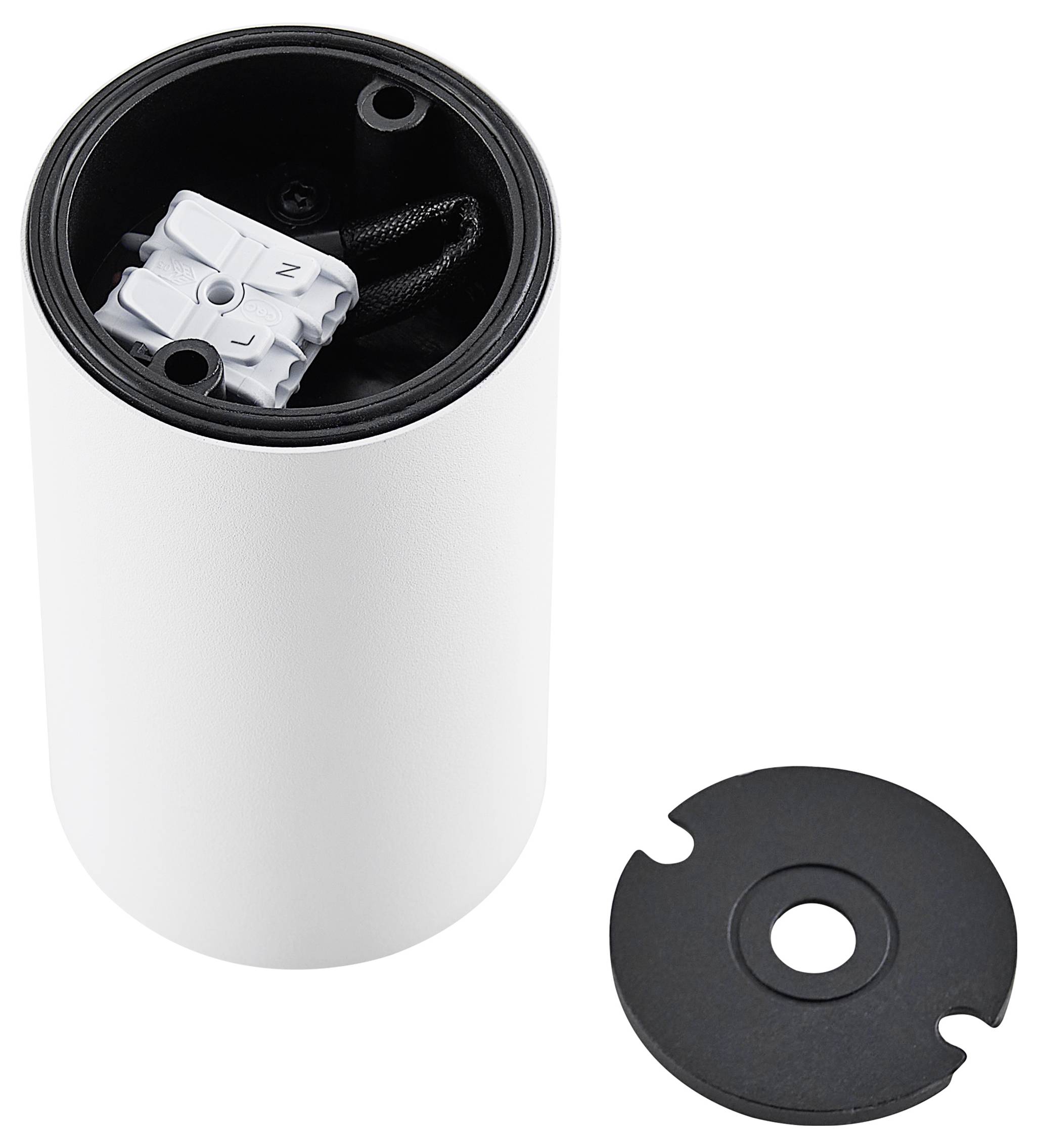 Deko Light 348243 Can IP44, 1x 7,5W GU10, Weiß Deckenaufbauleuchte GU10 7.5W Weiß