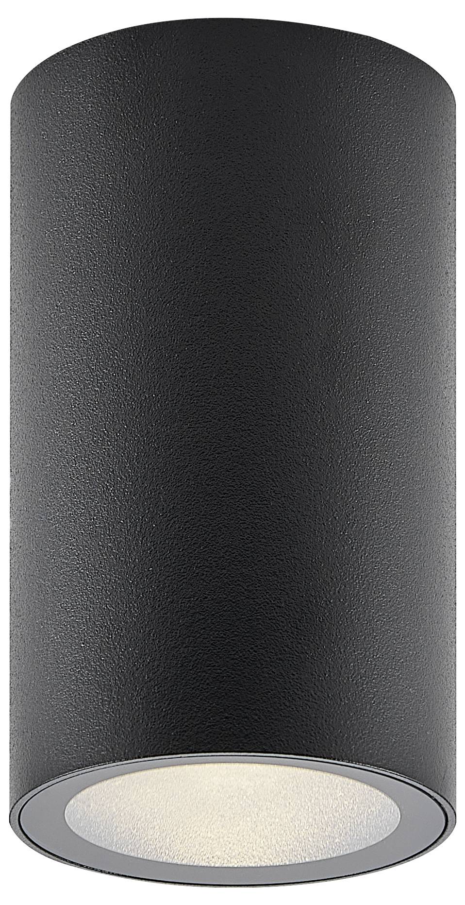 Deko Light 348244 Can IP44, 1x 7,5W GU10, Schwarz Deckenaufbauleuchte GU10 7.5W Schwarz