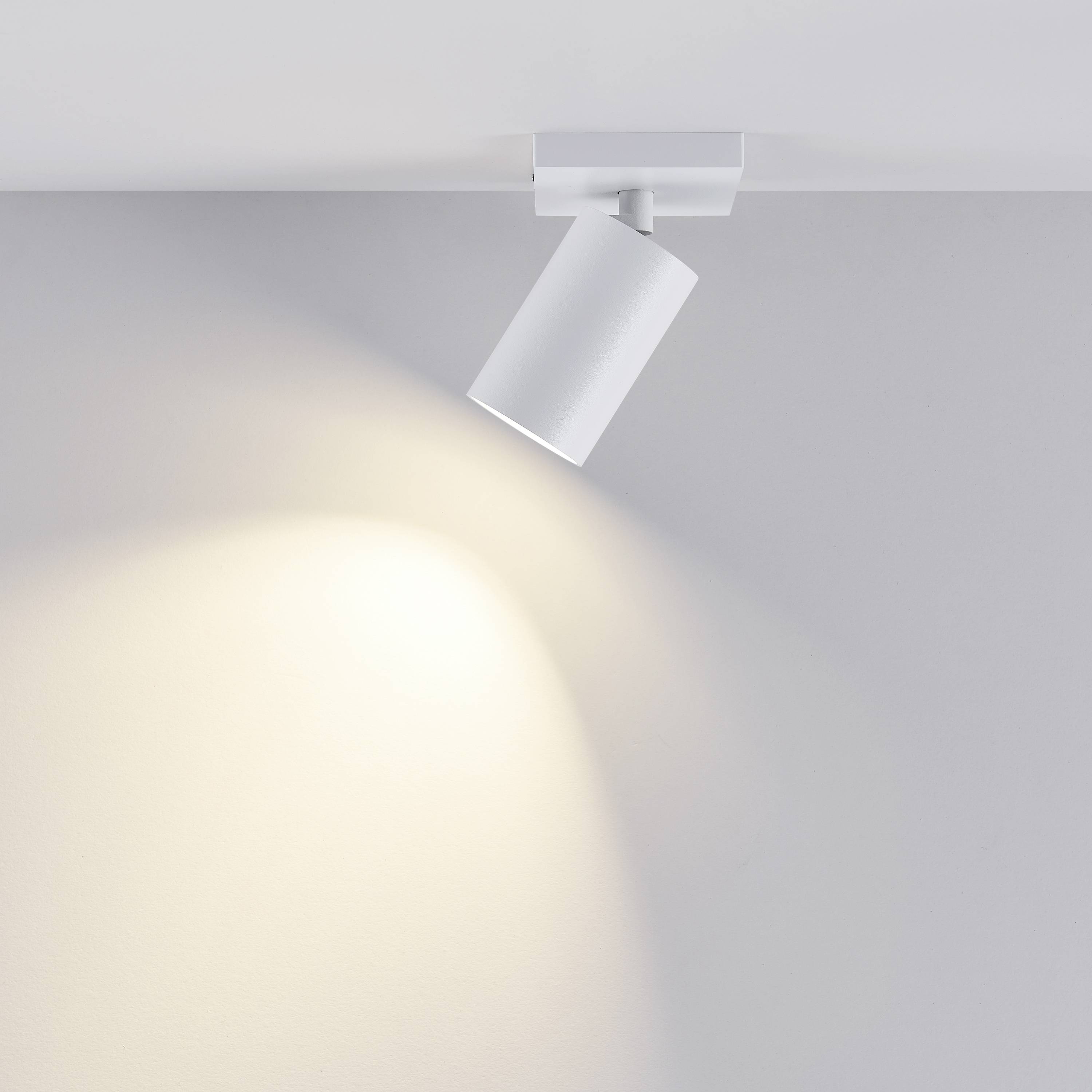 Deko Light 348245 Can Tilt eckig, 1x 7,5W GU10, Weiß Deckenaufbauleuchte GU10 7.5W Weiß