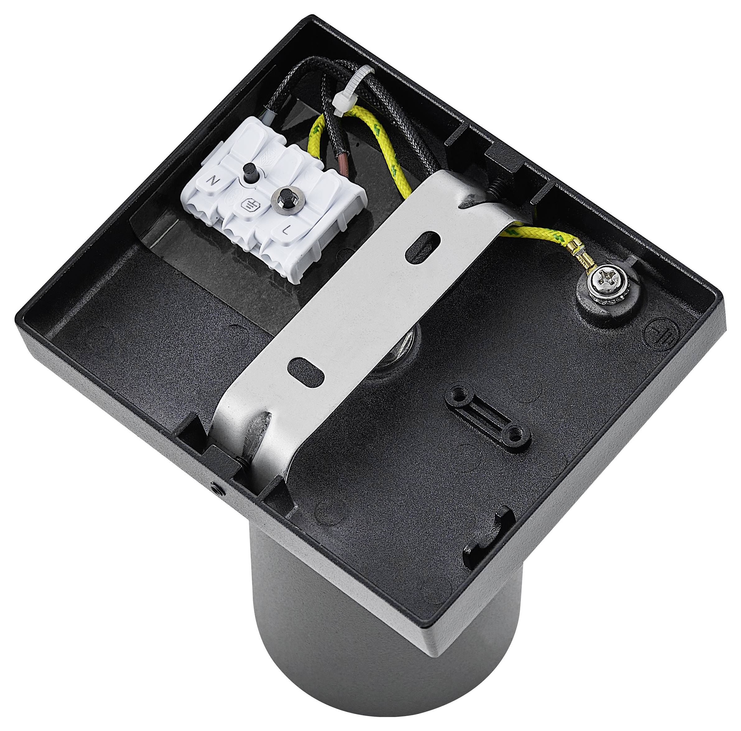 Deko Light 348246 Can Tilt eckig, 1x 7,5W GU10, Schwarz Deckenaufbauleuchte GU10 7.5W Schwarz