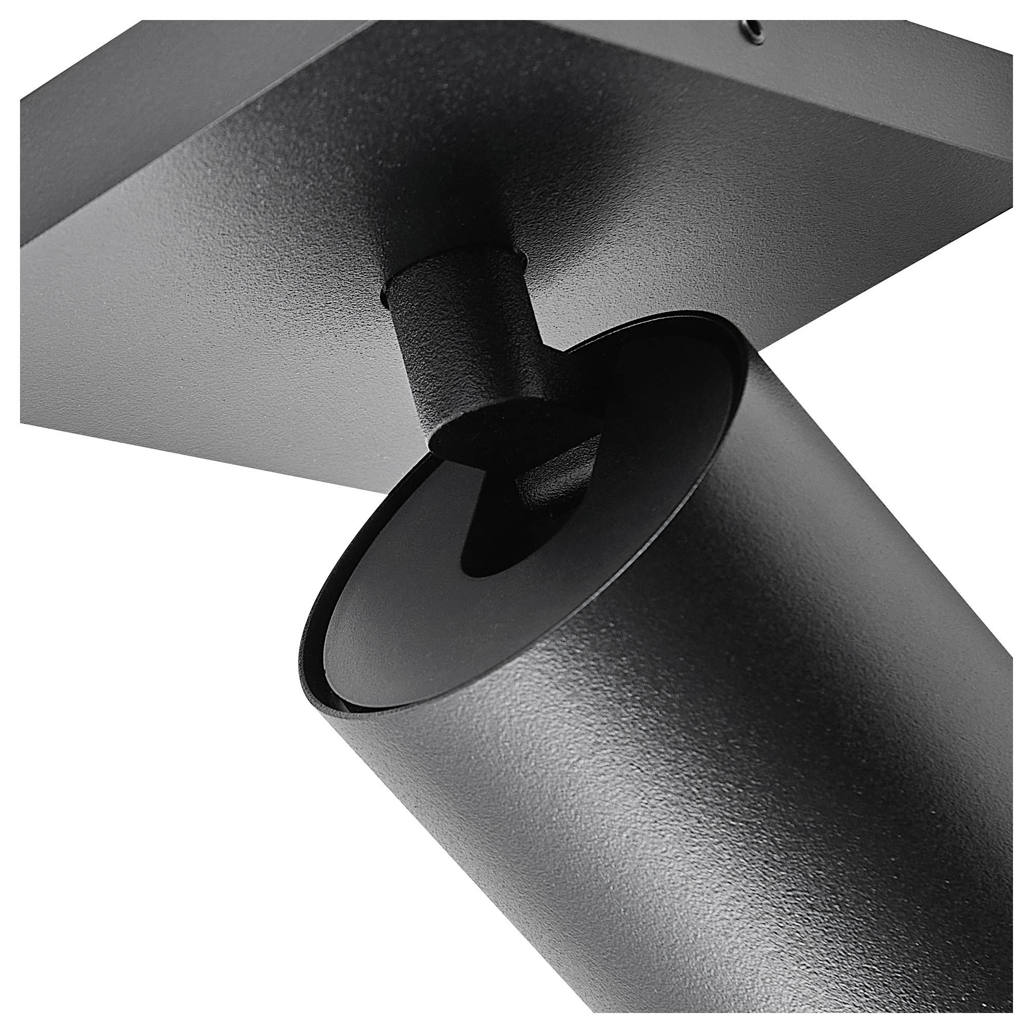Deko Light 348246 Can Tilt eckig, 1x 7,5W GU10, Schwarz Deckenaufbauleuchte GU10 7.5W Schwarz