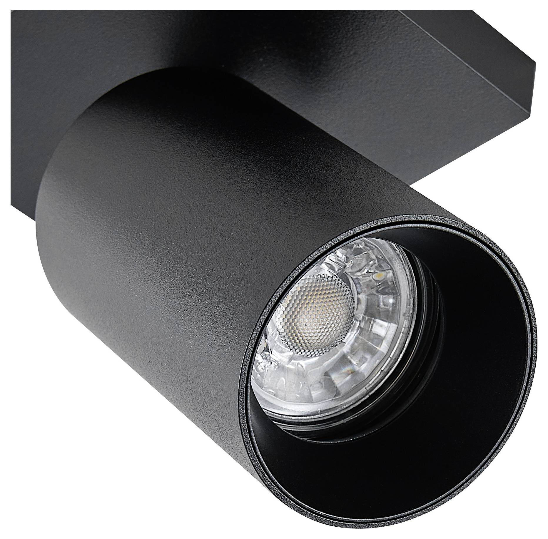 Deko Light 348246 Can Tilt eckig, 1x 7,5W GU10, Schwarz Deckenaufbauleuchte GU10 7.5W Schwarz