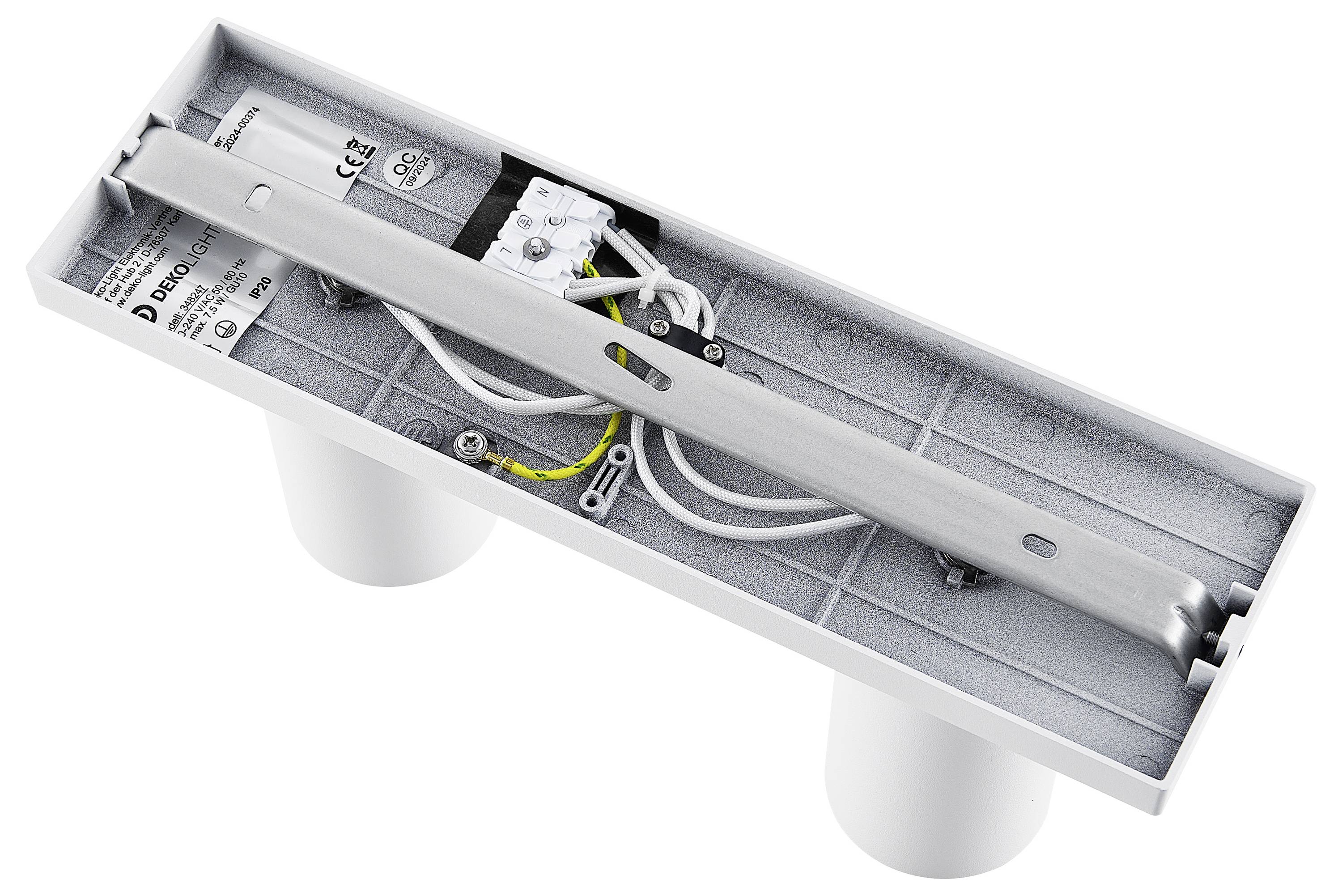 Deko Light 348247 Can Tilt eckig, 2x 7,5W GU10, Weiß Deckenaufbauleuchte GU10 7.5W Weiß