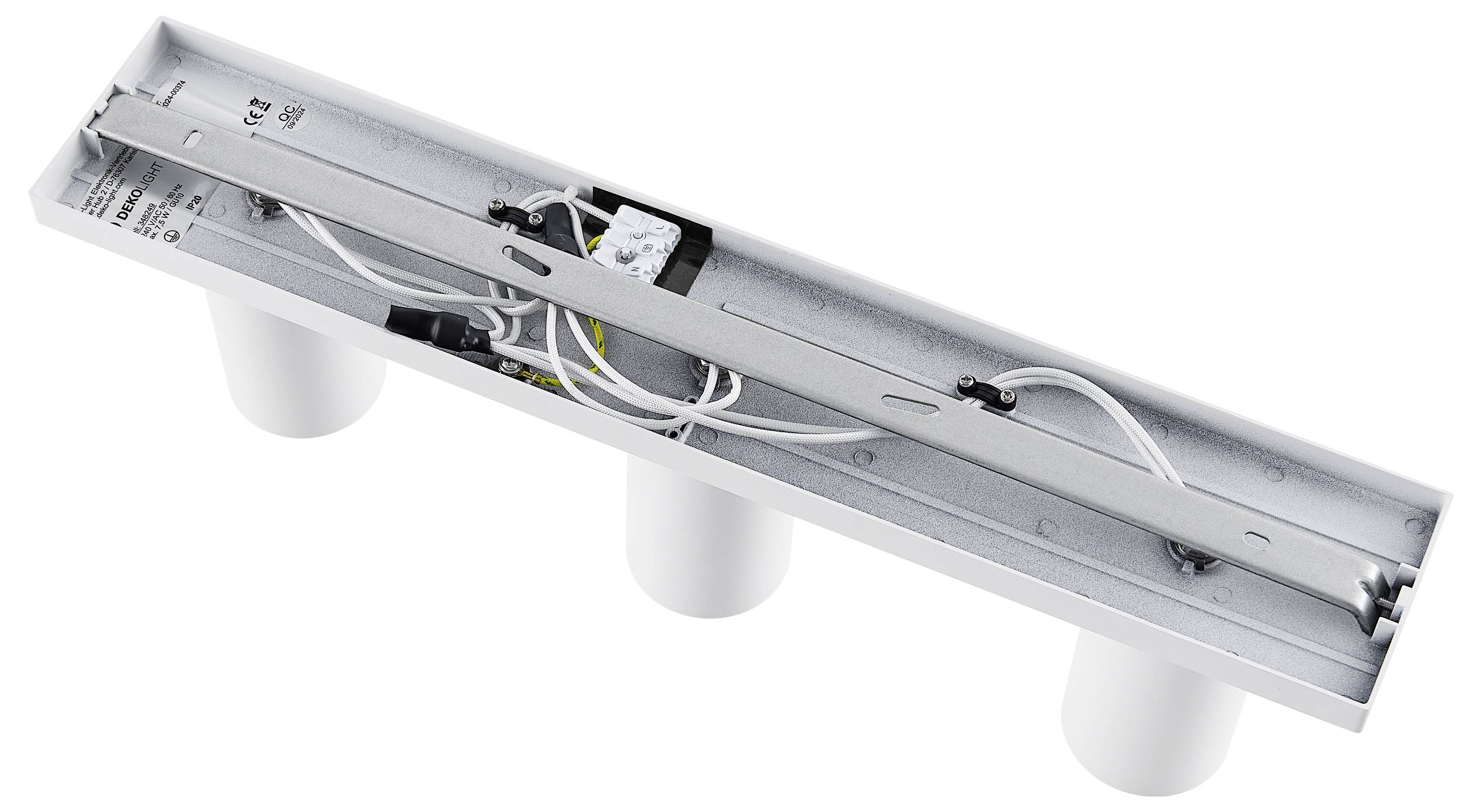 Deko Light 348249 Can Tilt eckig, 3x 7,5W GU10, Weiß Deckenaufbauleuchte GU10 7.5W Weiß