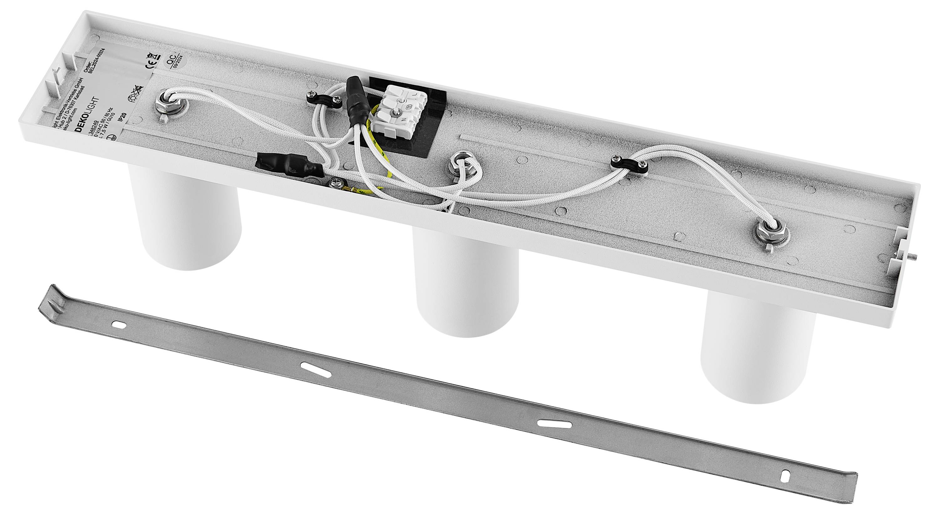 Deko Light 348249 Can Tilt eckig, 3x 7,5W GU10, Weiß Deckenaufbauleuchte GU10 7.5W Weiß