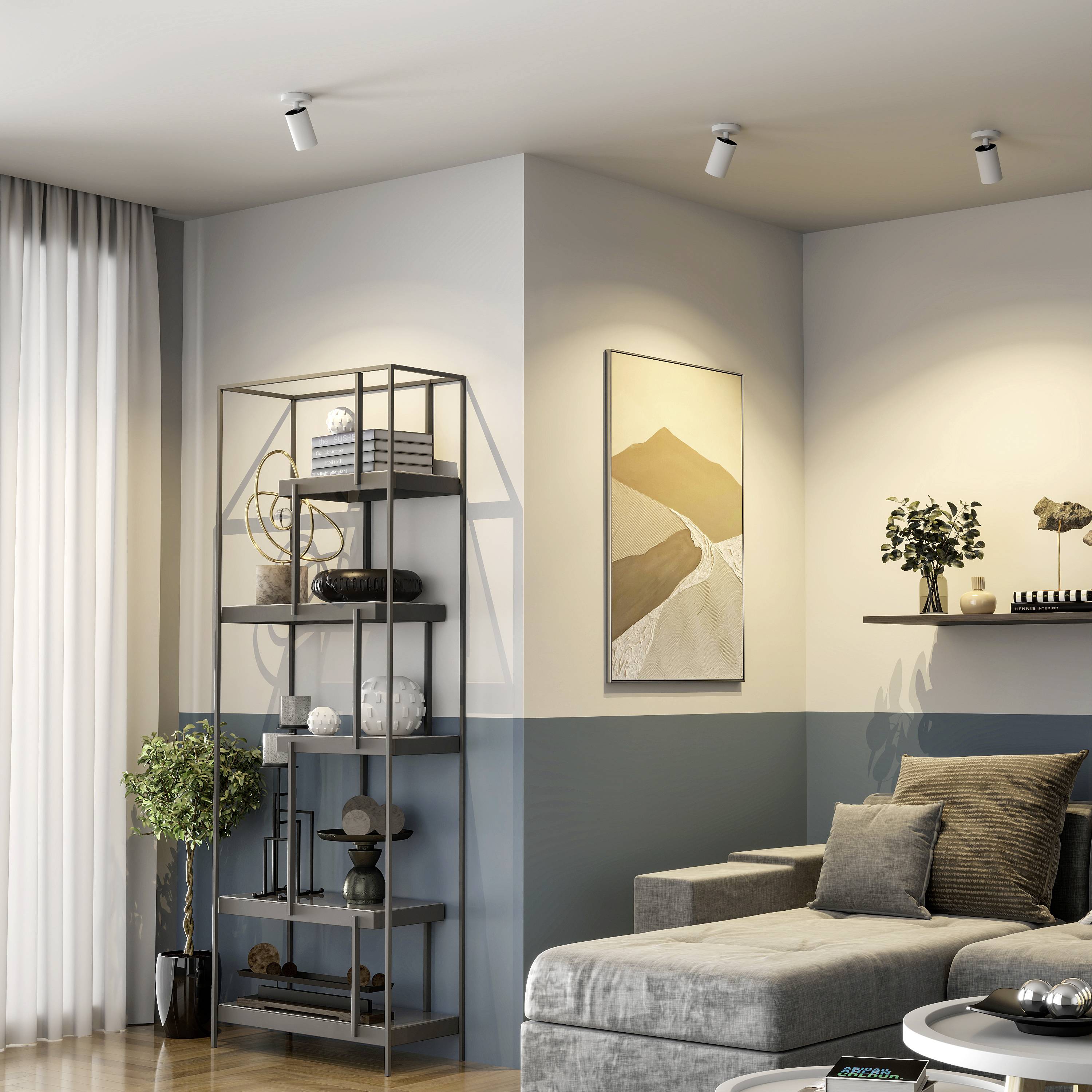 Deko Light 348251 Can Tilt rund, 1x 7,5W GU10, Weiß Deckenaufbauleuchte GU10 7.5W Weiß