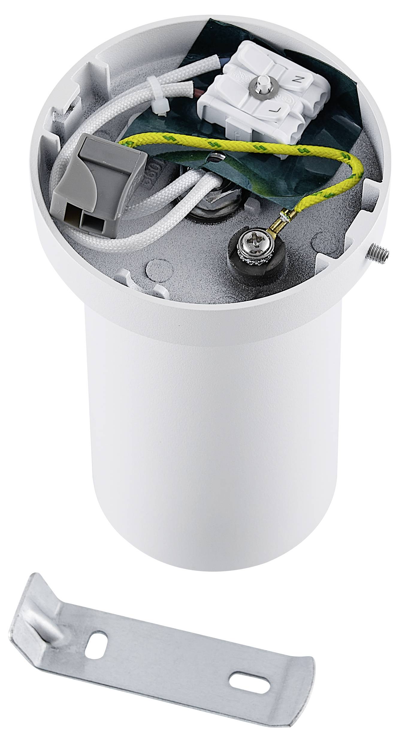 Deko Light 348251 Can Tilt rund, 1x 7,5W GU10, Weiß Deckenaufbauleuchte GU10 7.5W Weiß