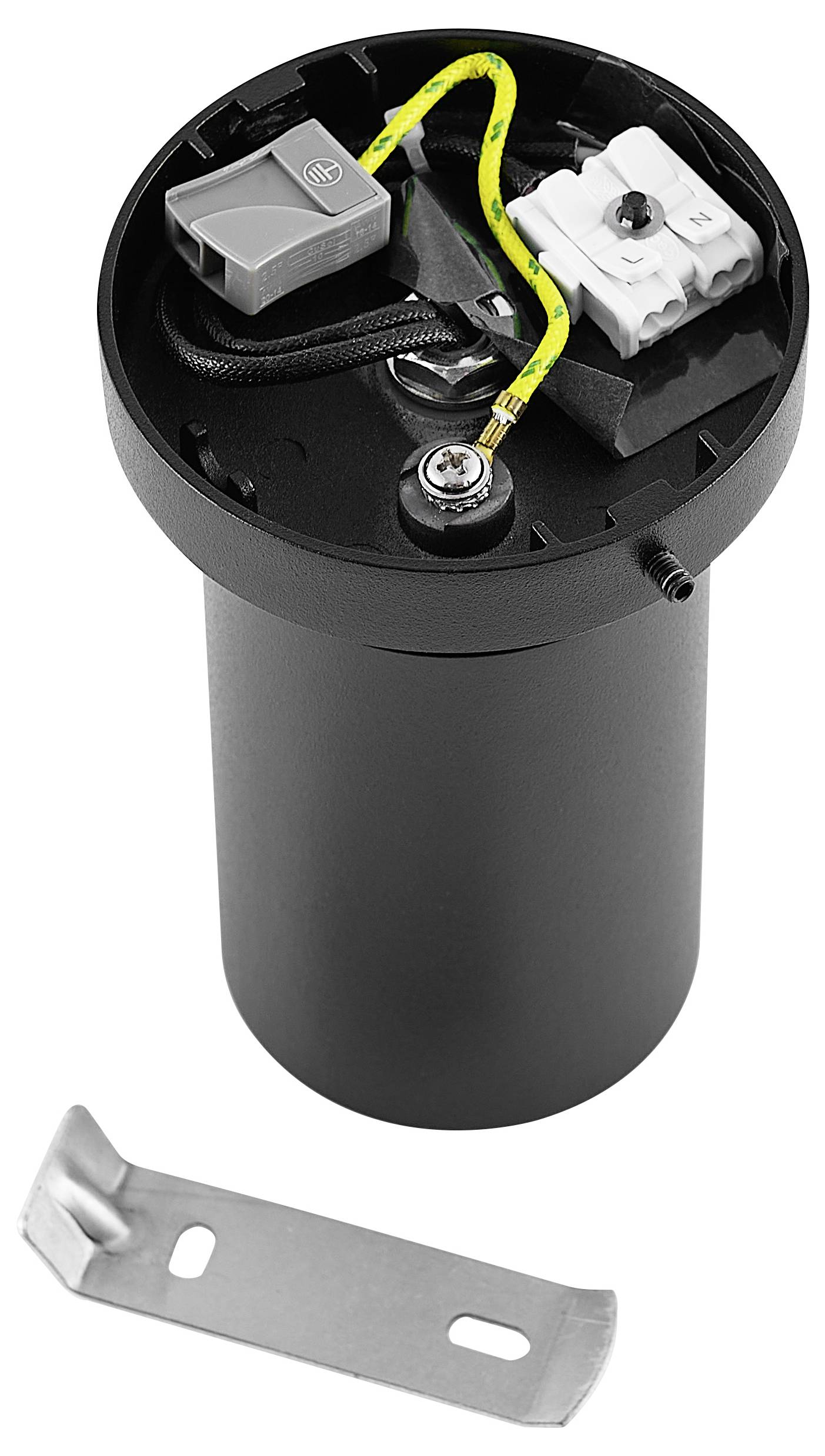 Deko Light 348252 Can Tilt rund, 1x 7,5W GU10, Schwarz Deckenaufbauleuchte GU10 7.5W Schwarz