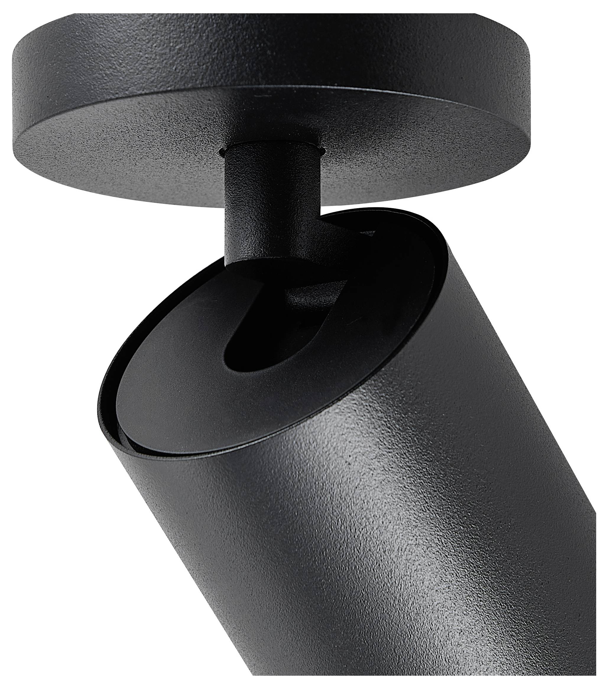 Deko Light 348252 Can Tilt rund, 1x 7,5W GU10, Schwarz Deckenaufbauleuchte GU10 7.5W Schwarz