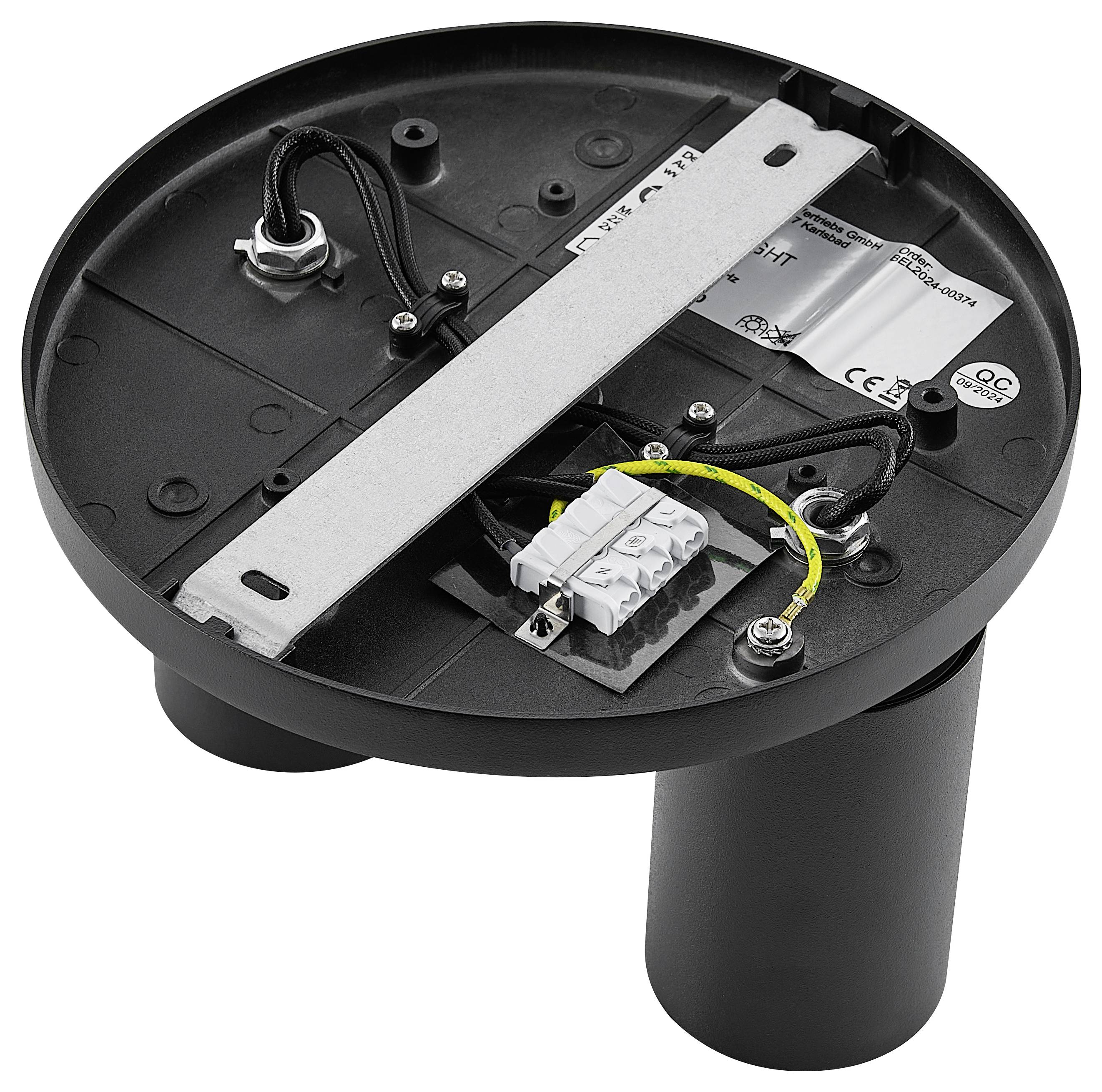 Deko Light 348254 Can Tilt rund, 2x 7,5W GU10, Schwarz Deckenaufbauleuchte GU10 7.5W Schwarz