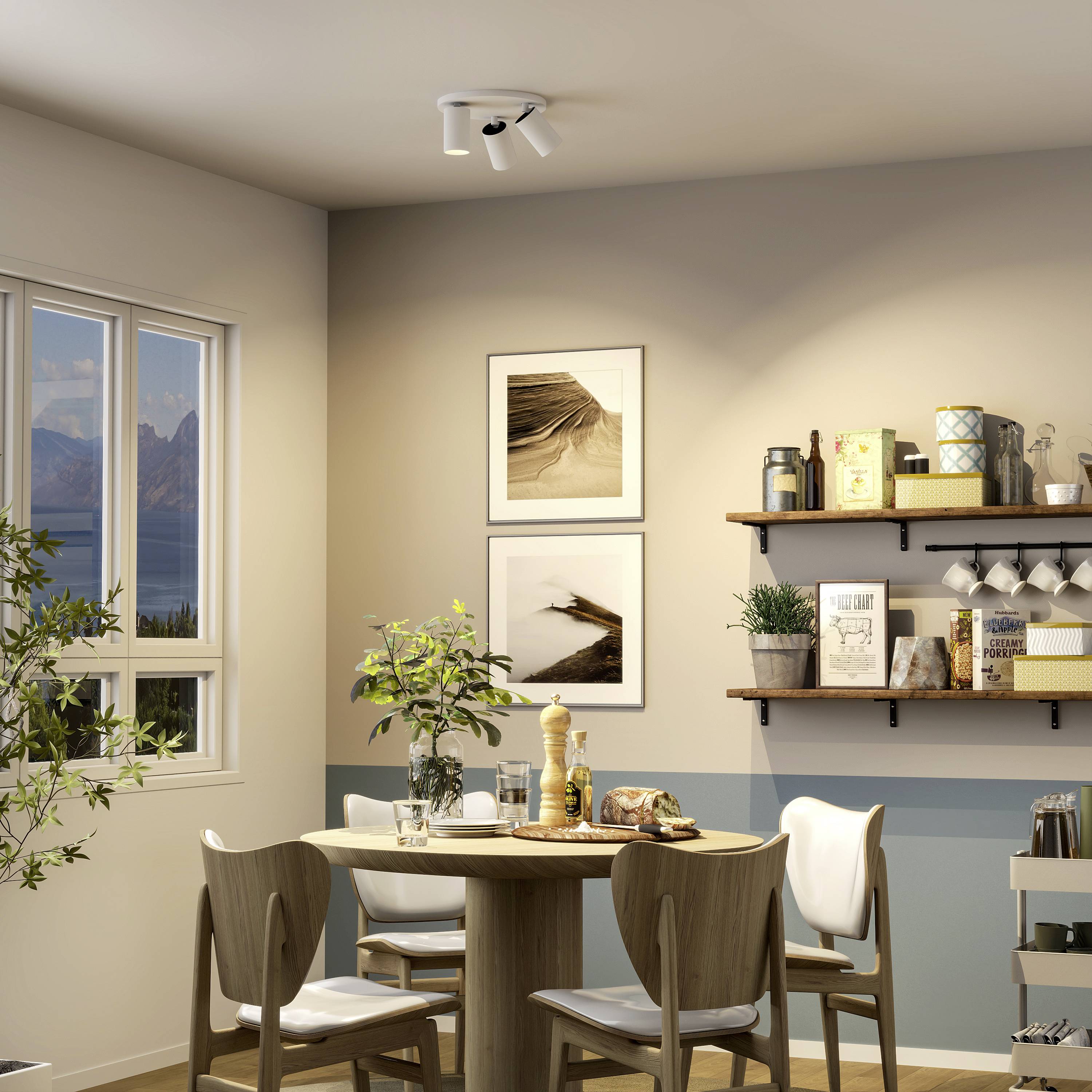 Deko Light 348255 Can Tilt rund, 3x 7,5W GU10, Weiß Deckenaufbauleuchte GU10 7.5W Weiß