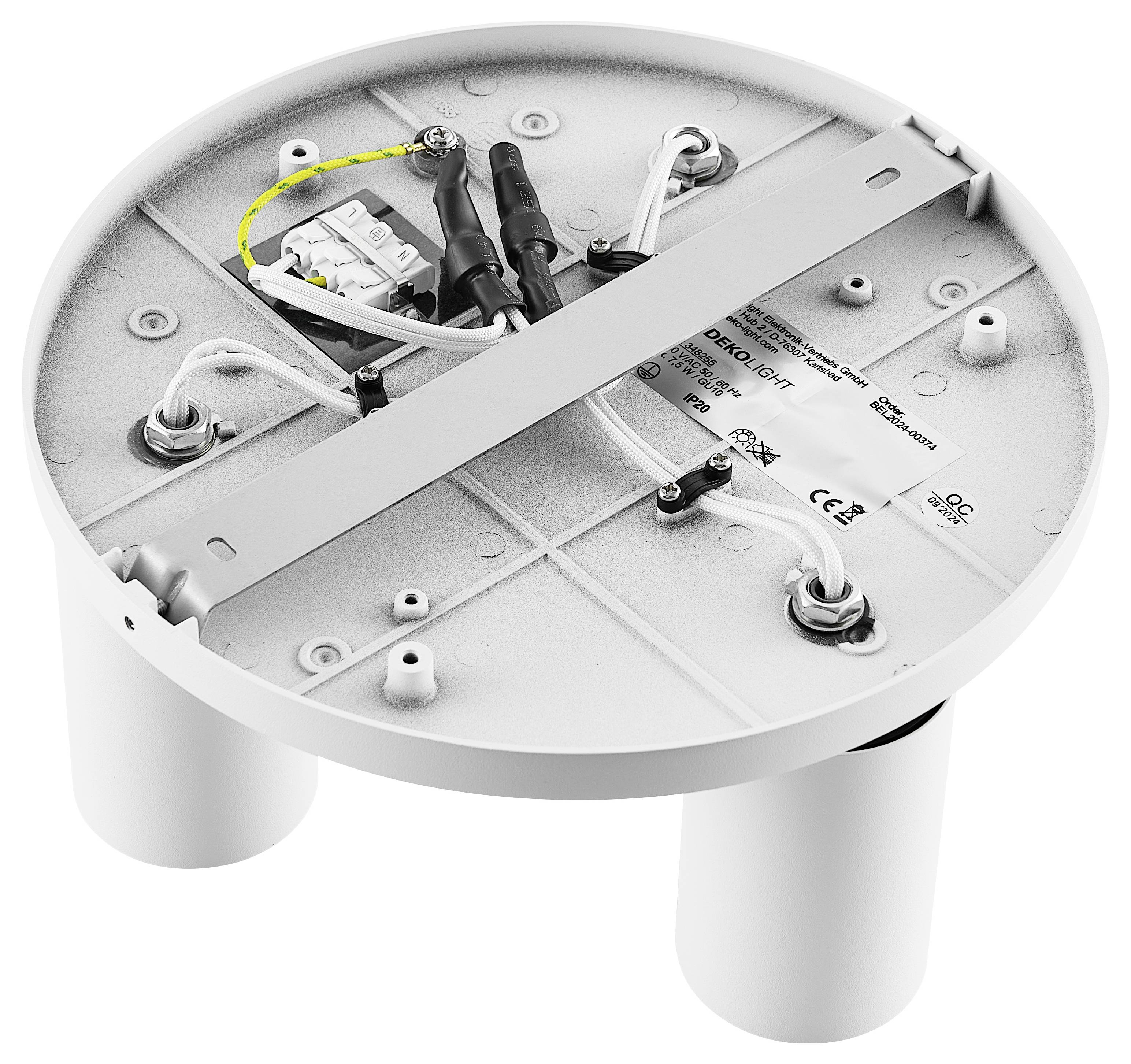 Deko Light 348255 Can Tilt rund, 3x 7,5W GU10, Weiß Deckenaufbauleuchte GU10 7.5W Weiß